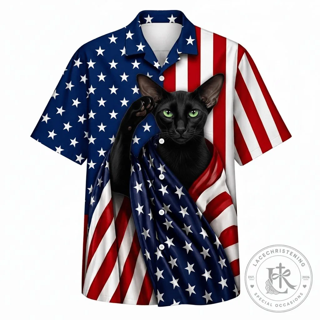 Oriental Shorthair Cat Patriot American Flag Hawaiian Shirt 1 Oriental Shorthair Cat Patriot American Flag Hawaiian Shirt