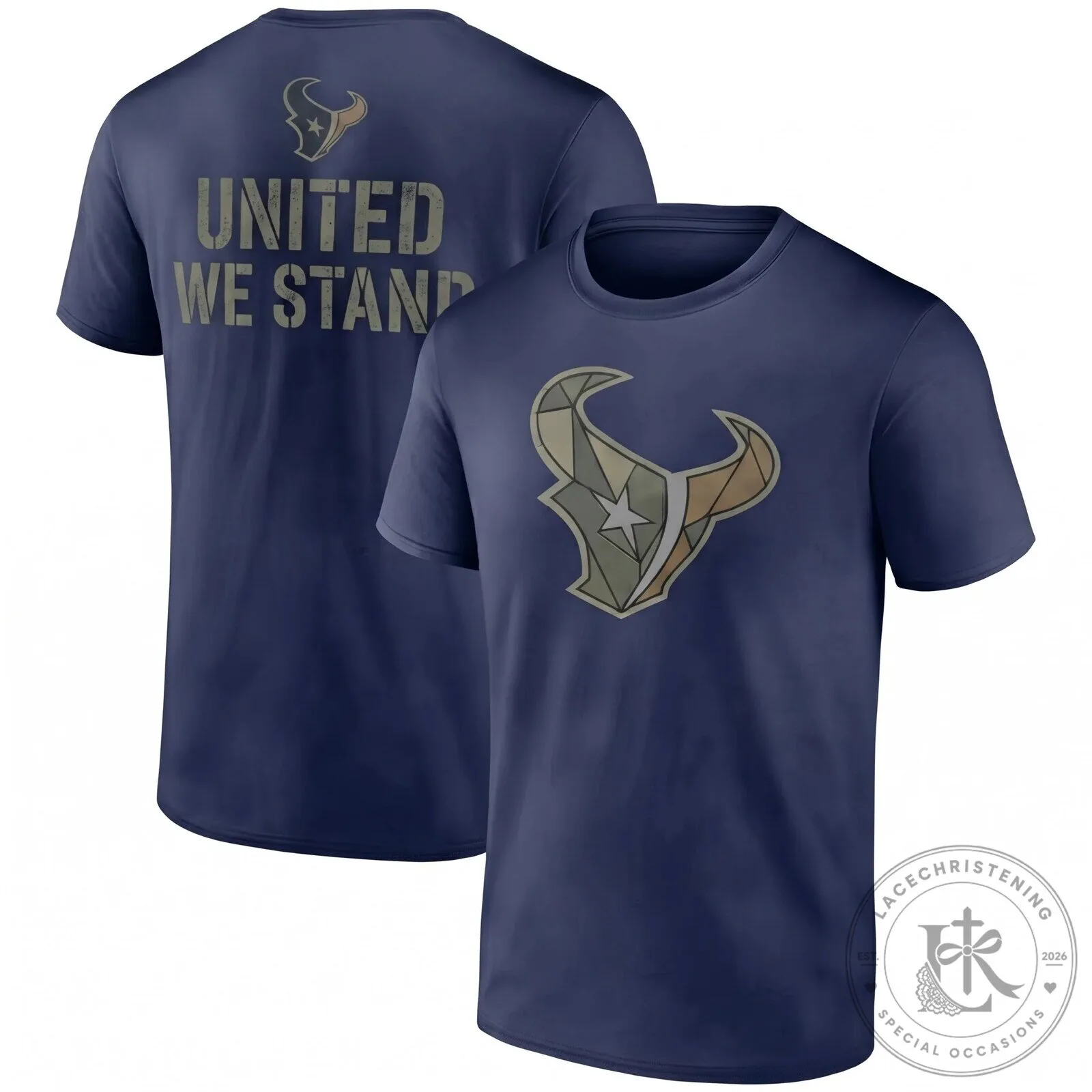 Houston Texans Salute To Service United We Stand Black T-Shirt 11 Houston Texans Salute To Service United We Stand Black T-Shirt