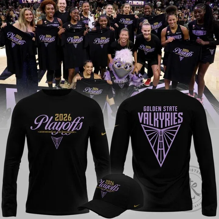 Golden State Valkyries 2026 Playoffs Black Long Sleeve T-Shirt