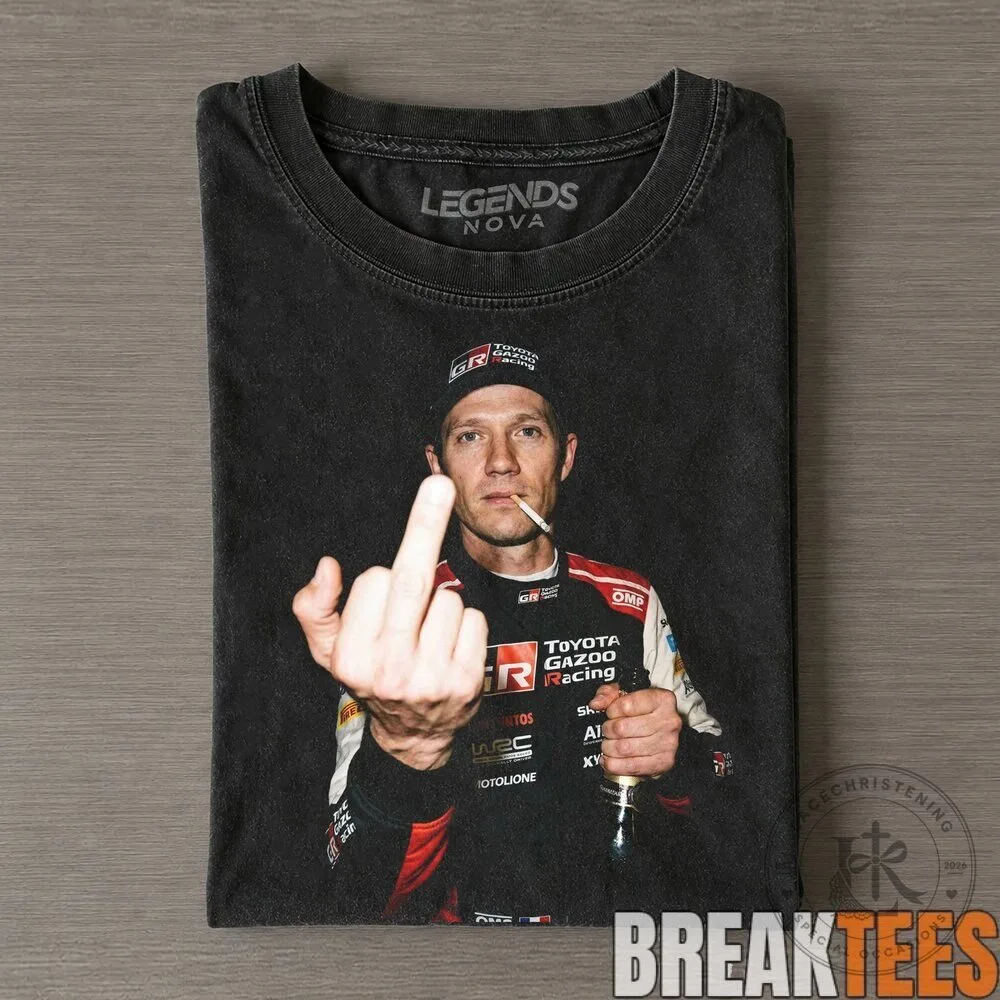 Sébastien Ogier World Rally Championship Middle Finger Funny T-Shirt