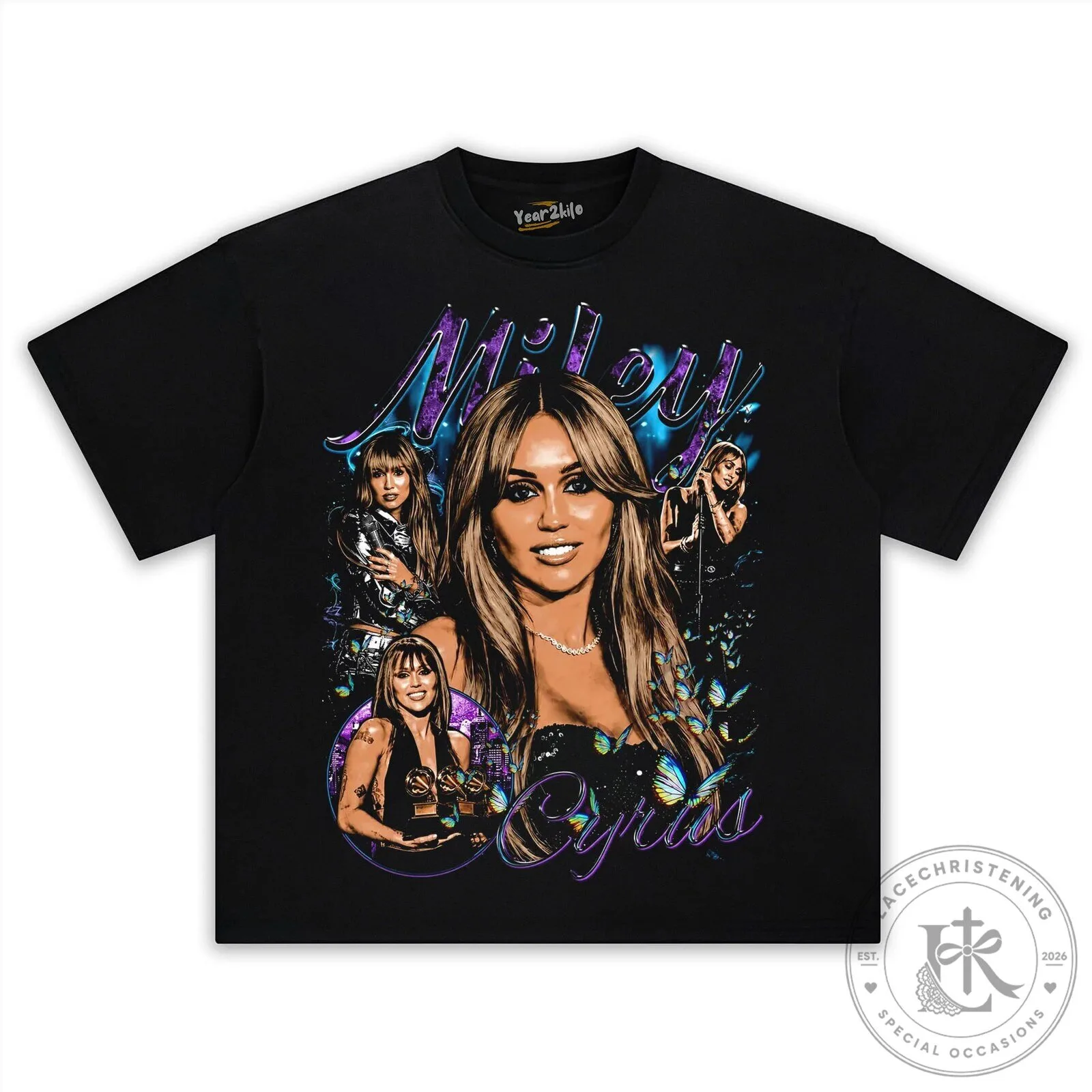 Miley Cyrus Vintage Style Black Graphic Washed Cotton Oversized T-Shirt 13 Miley Cyrus Vintage Style Black Graphic Washed Cotton Oversized T-Shirt