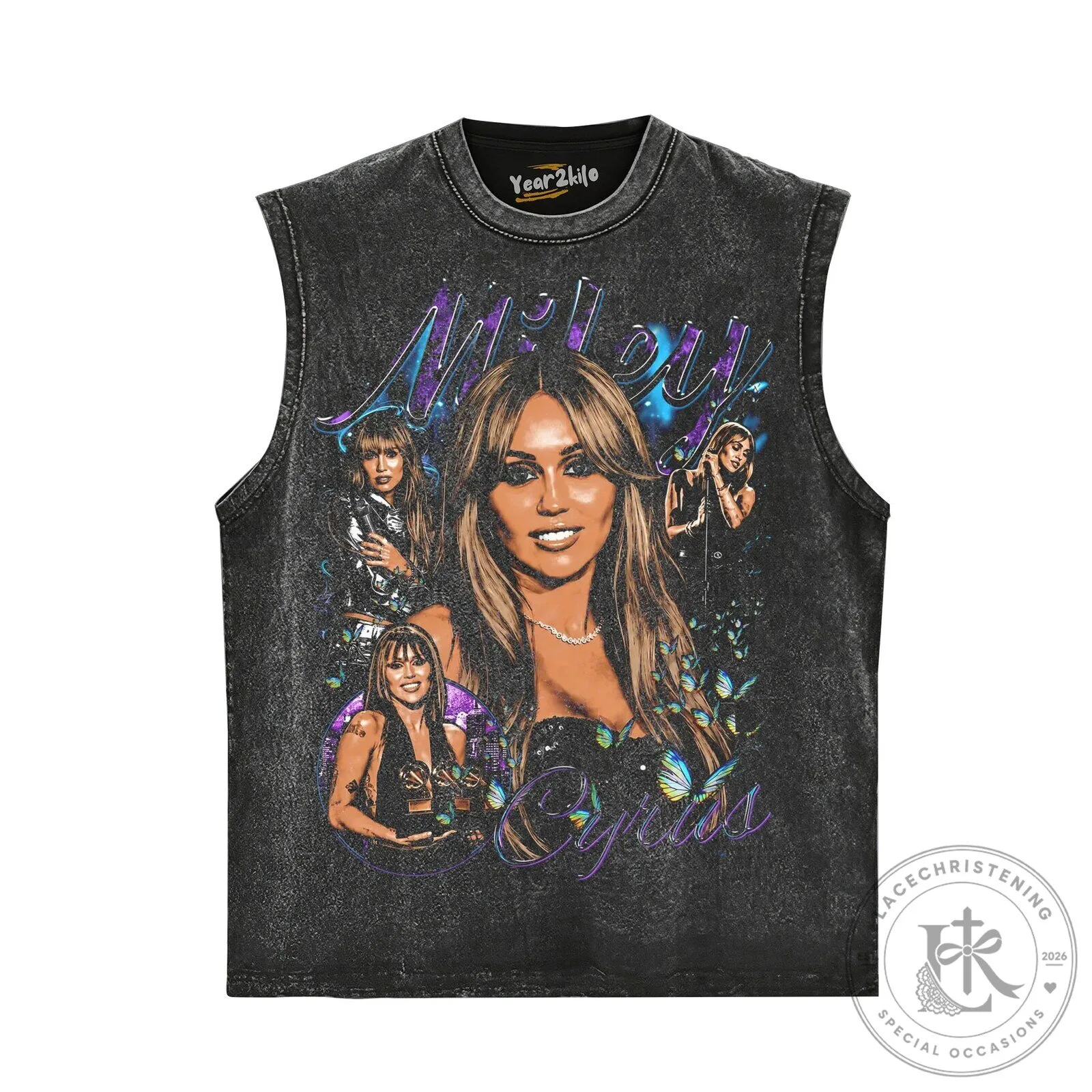 Miley Cyrus Vintage Style Black Graphic Washed Cotton Oversized T-Shirt 15 Miley Cyrus Vintage Style Black Graphic Washed Cotton Oversized T-Shirt