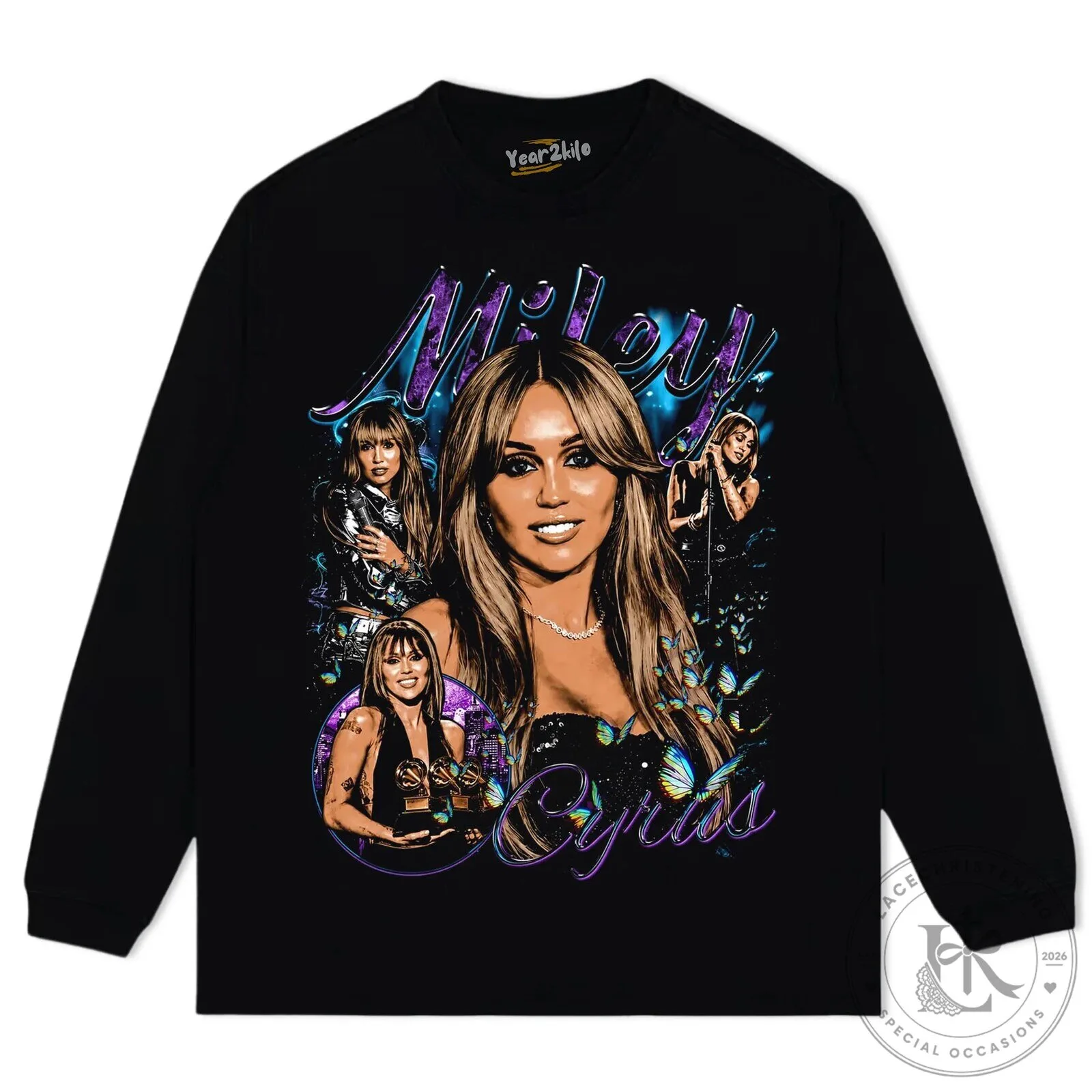 Miley Cyrus Vintage Style Black Graphic Washed Cotton Oversized T-Shirt 17 Miley Cyrus Vintage Style Black Graphic Washed Cotton Oversized T-Shirt