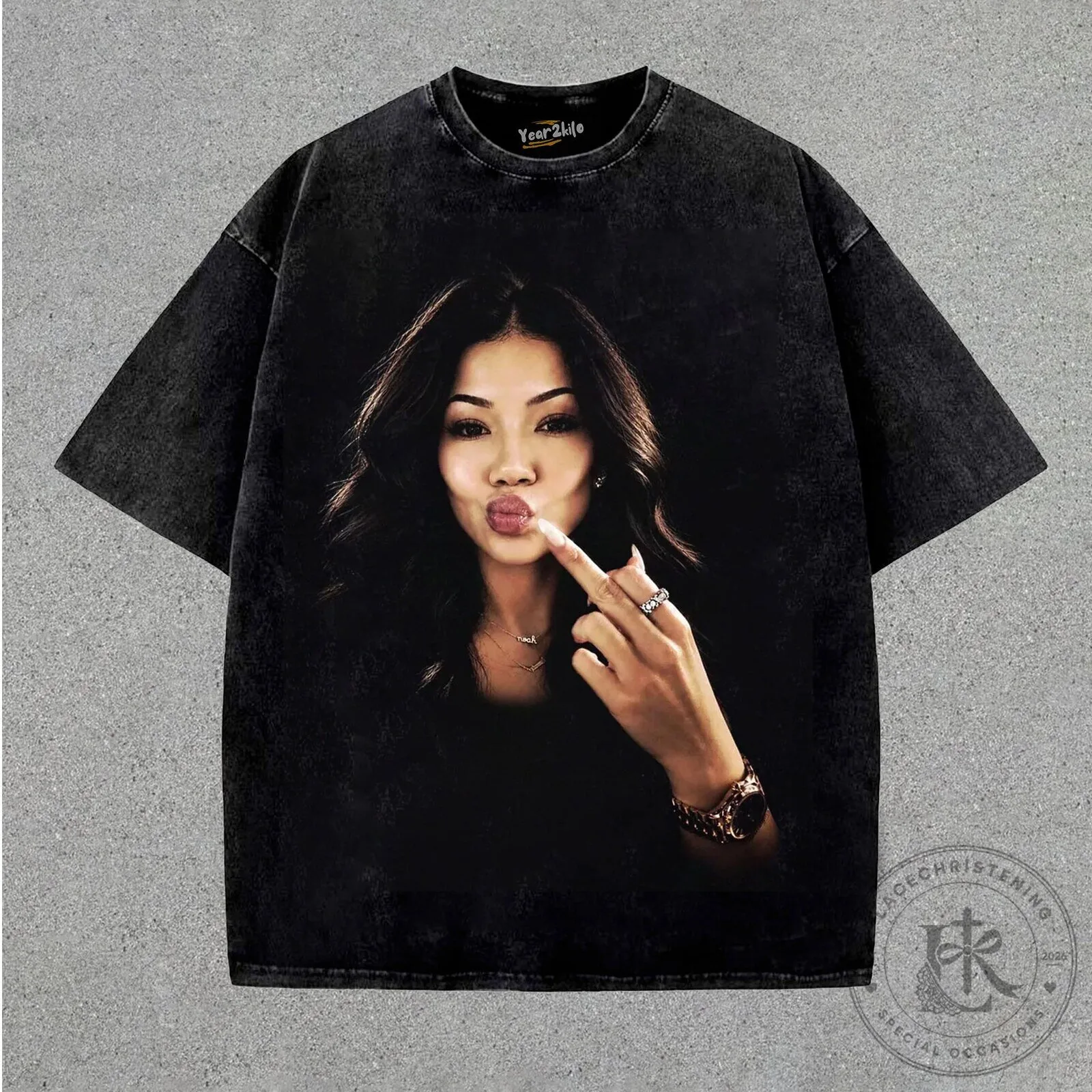 Jhené Aiko Souled Out Album Cover Art Washed Black Graphic T-Shirt