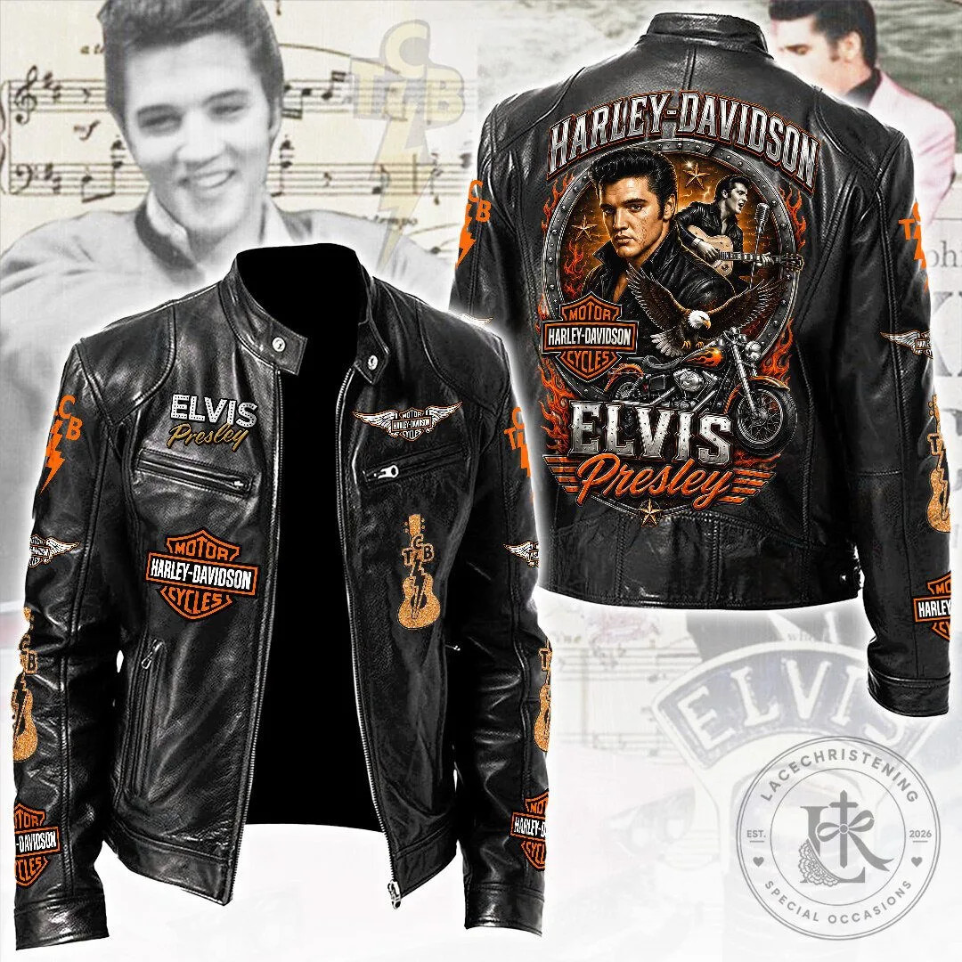 Elvis Presley Harley-Davidson Motorcycle Leather Jacket