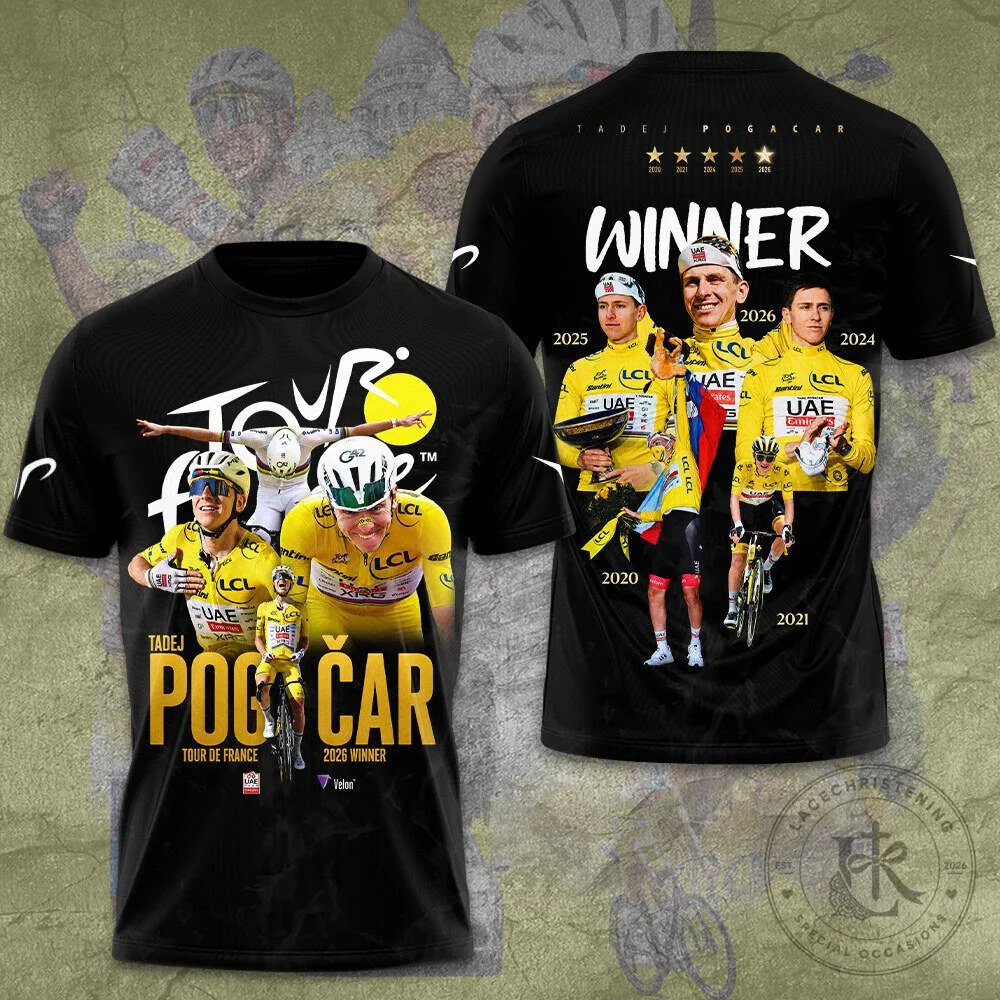 Cycling Fan T-Shirt for Tour de France Champion Tadej Pogacar