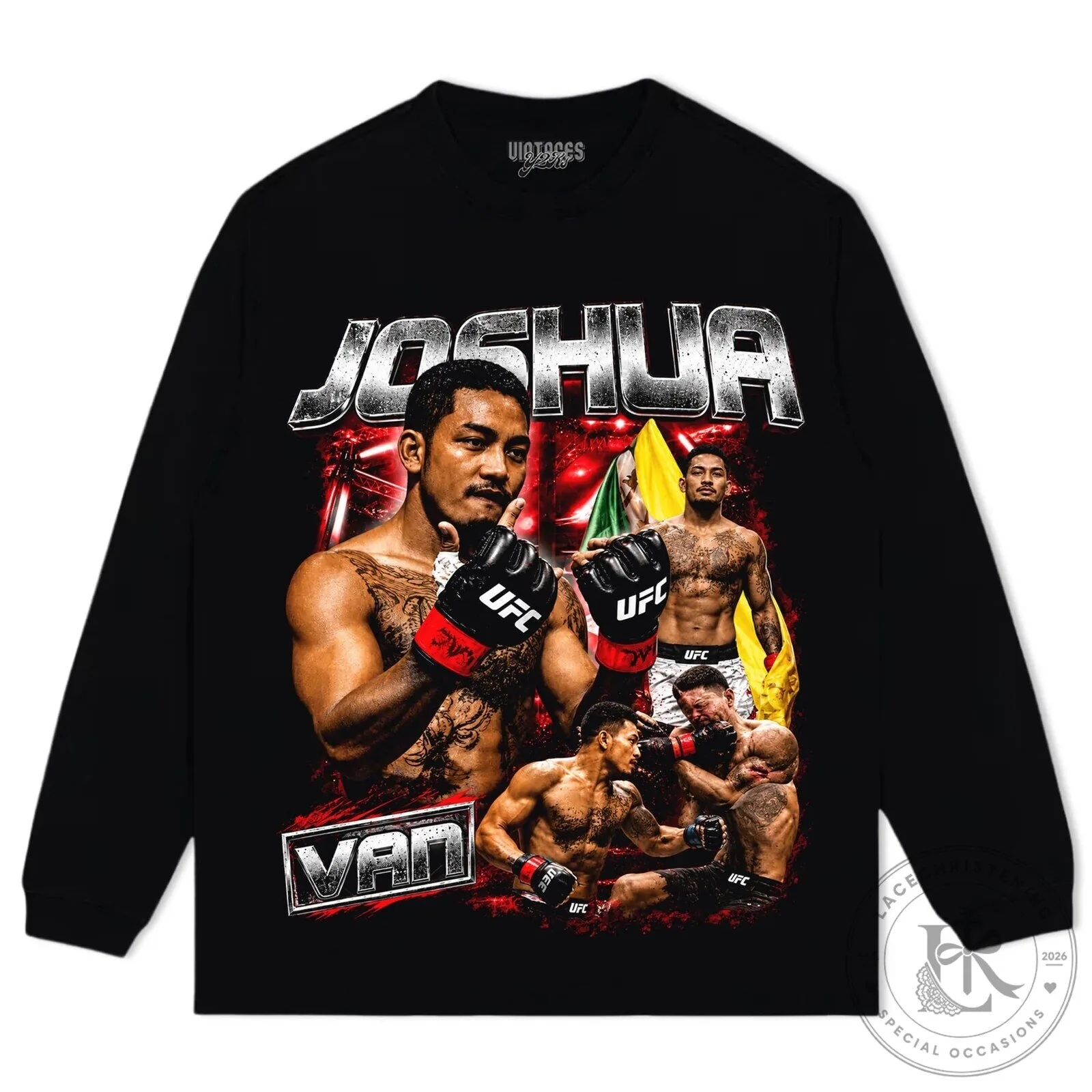 Joshua Van The Fearless UFC Flyweight Championship Fighter Black T-Shirt 15 Joshua Van The Fearless UFC Flyweight Championship Fighter Black T-Shirt