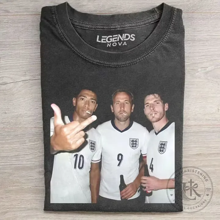 Jude Bellingham Harry Kane Declan Rice England Football T-Shirt
