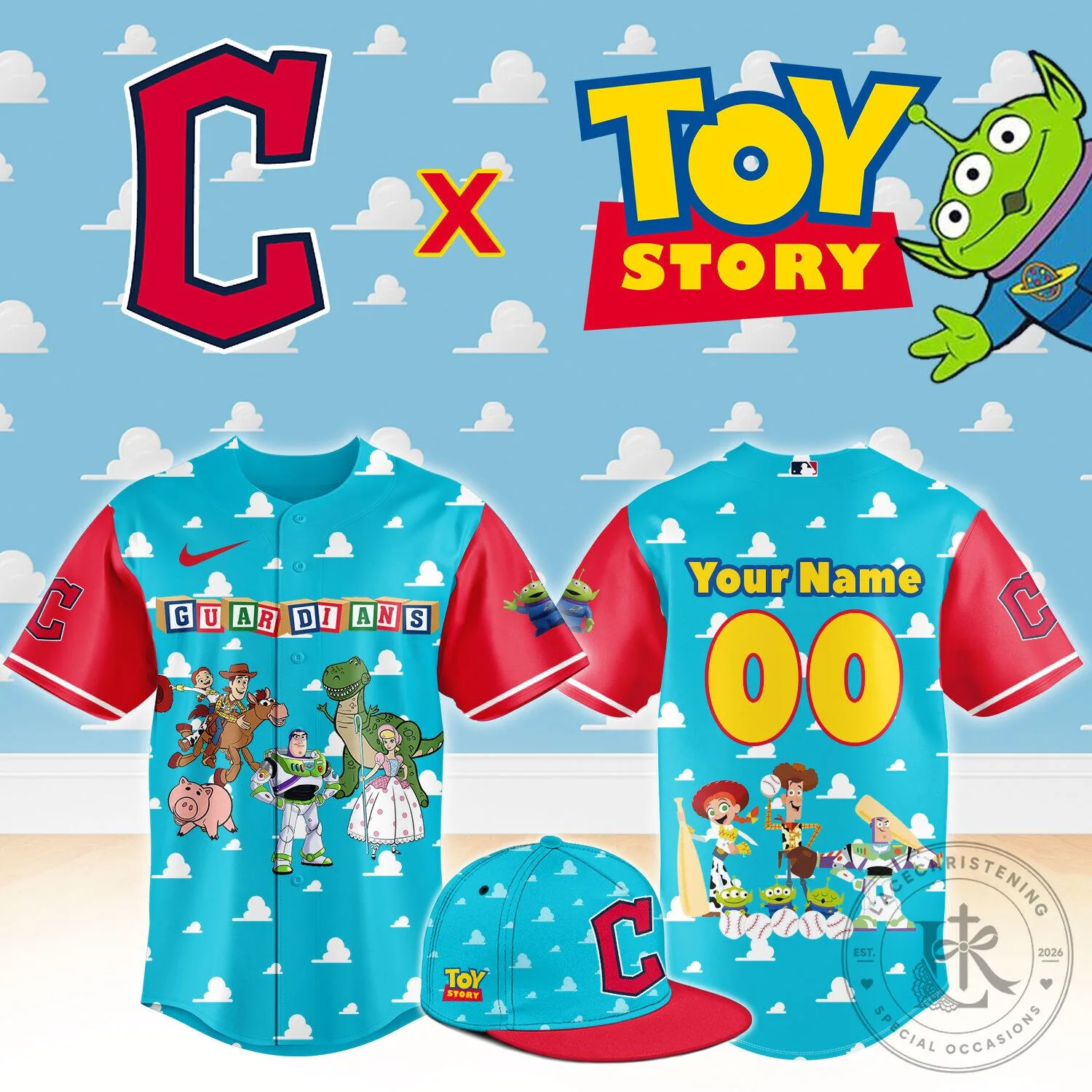 ….CLE Toy Story Night Limited Baseball Jersey NN