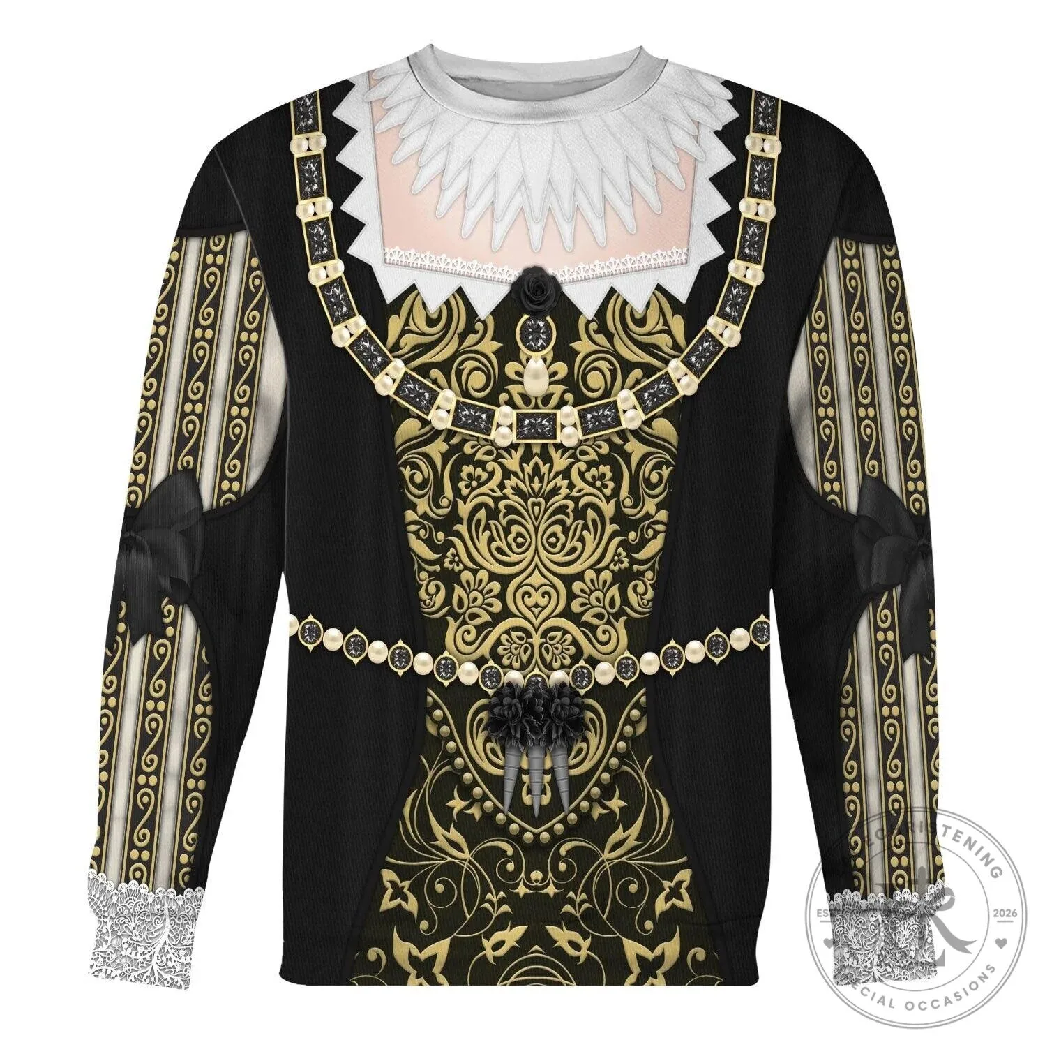 Anne of Austria Queen of France Coronation Robes Costume All Over Print Hoodie 22 Anne of Austria Queen of France Coronation Robes Costume All Over Print Hoodie