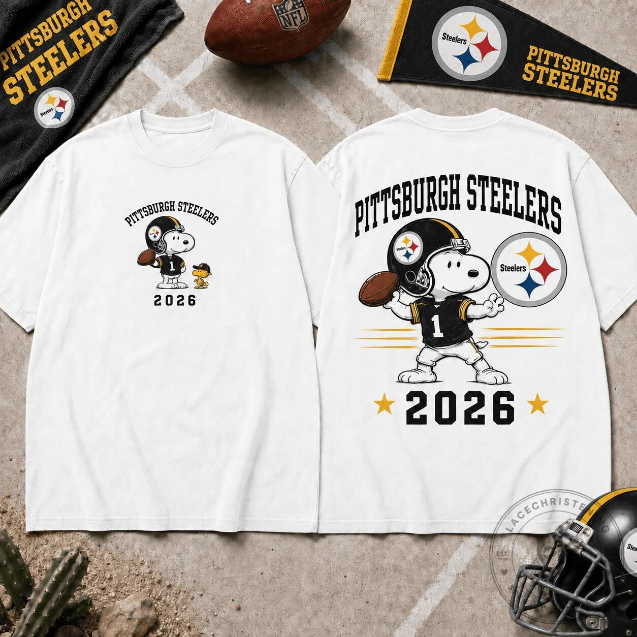 Pittsburgh Football Snoopy Pittsburgh Steelers 2026 Graphic T-Shirt
