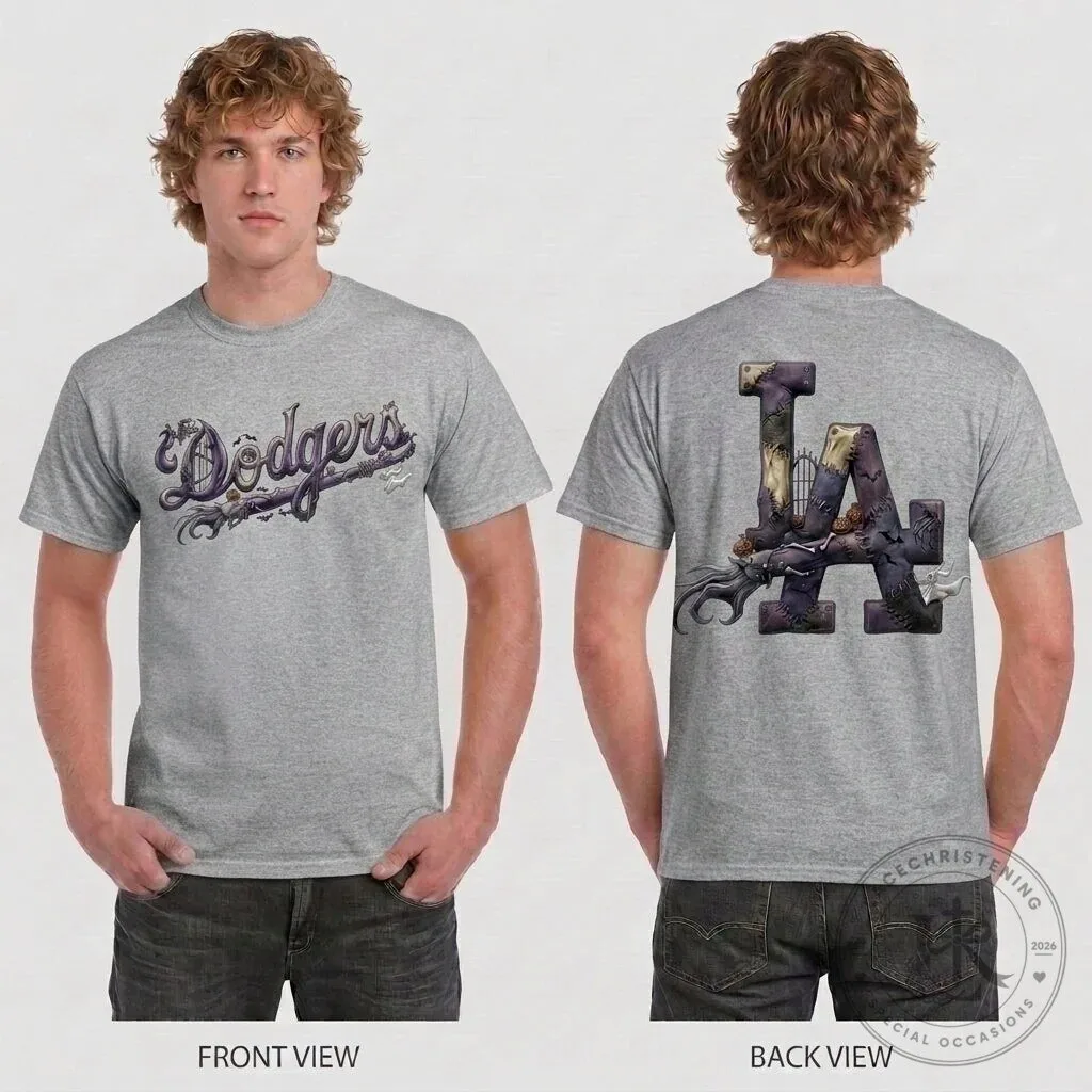 Los Angeles Dodgers Halloween Nightmare Edition T-Shirt 13 Los Angeles Dodgers Halloween Nightmare Edition T-Shirt