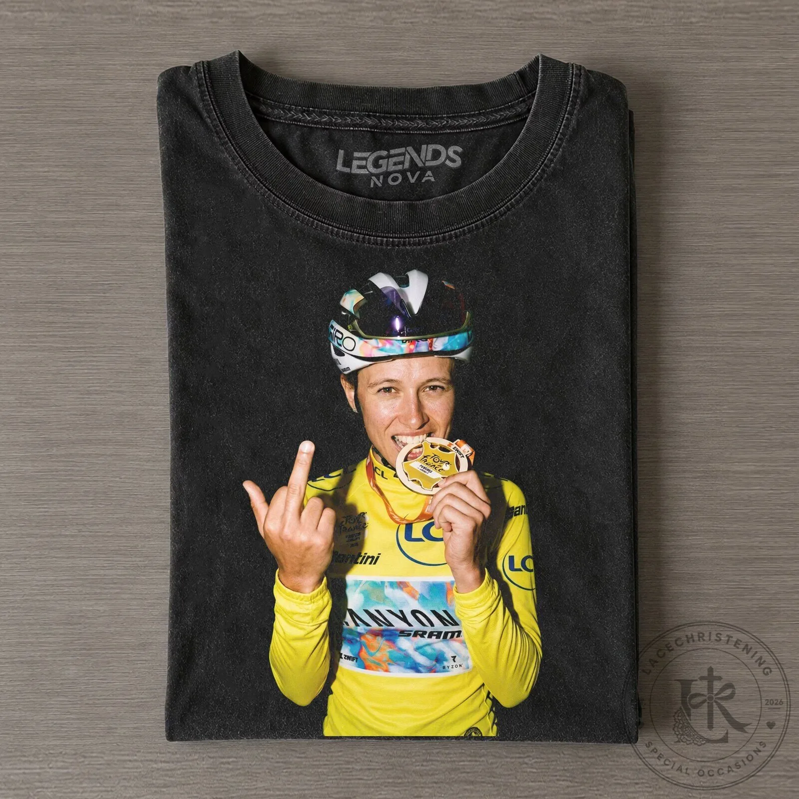 2026 Cycling Champion T-Shirt for Kasia Niewiadoma at Tour de France Femmes