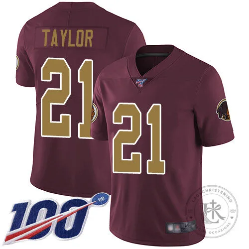 Washington Redskins Sean Taylor Number 21 Burgundy Red Football Jersey