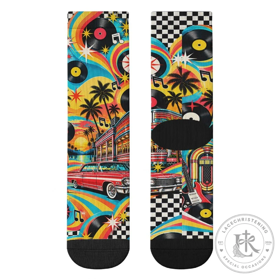 Baby Boomers Generation Vintage Retro Classic Car And Vinyl Records Nostalgia Socks 11 Baby Boomers Generation Vintage Retro Classic Car And Vinyl Records Nostalgia Socks