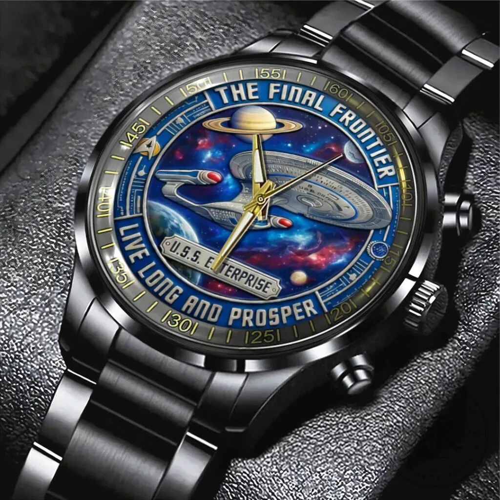 Star Trek The Final Frontier Live Long And Prosper Stainless Steel Watch