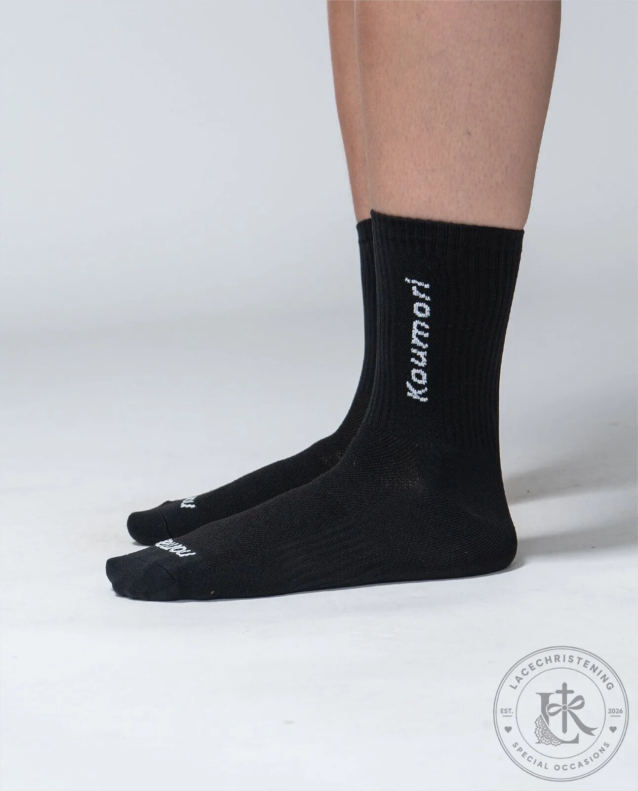 Koumori Brand Black Performance Crew Socks for Men and Women 9 Koumori Brand Black Performance Crew Socks for Men and Women