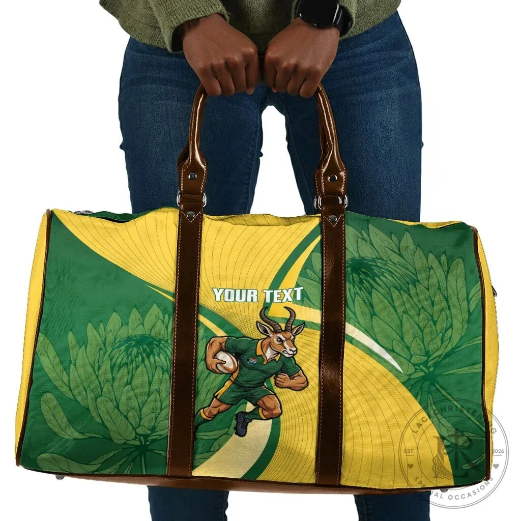 South Africa Rugby Springboks Mascot Personalized Travel Bag 9 South Africa Rugby Springboks Mascot Personalized Travel Bag