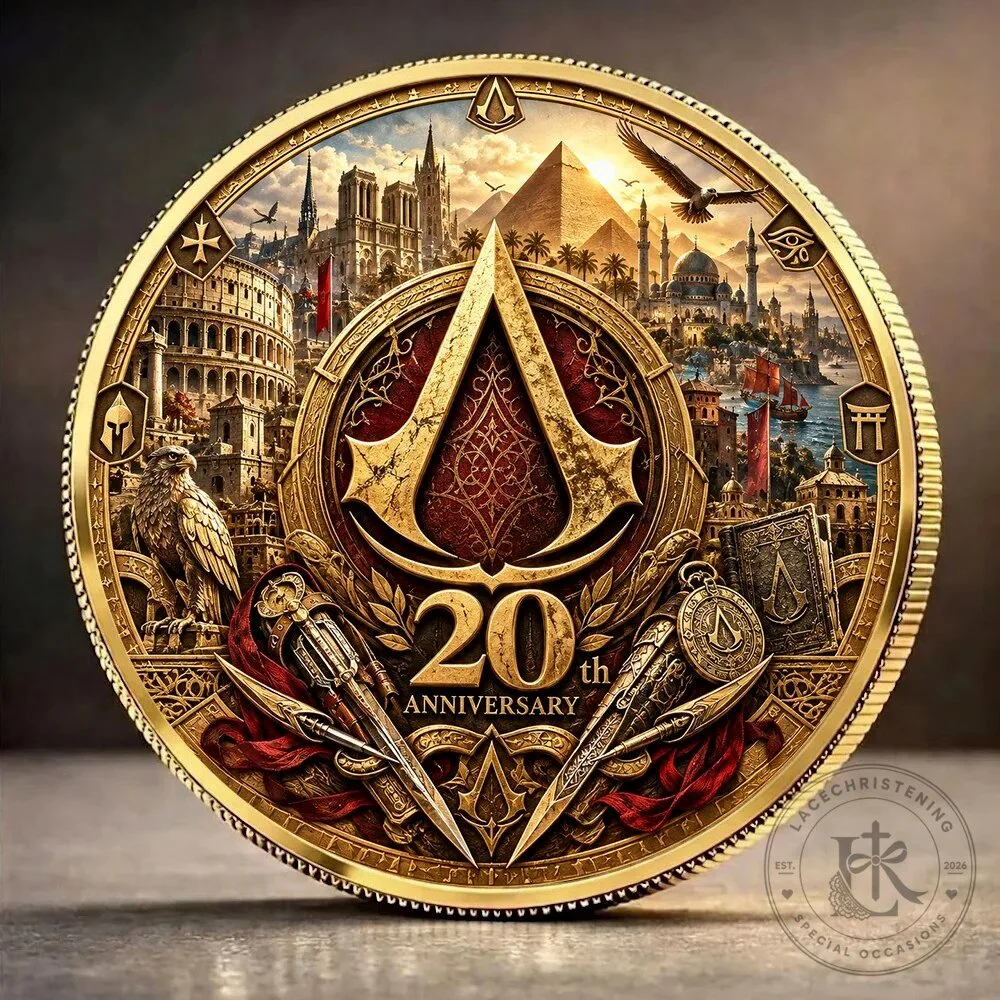 Assassin's Creed 20th Anniversary Commemorative Collectible Gold Coin