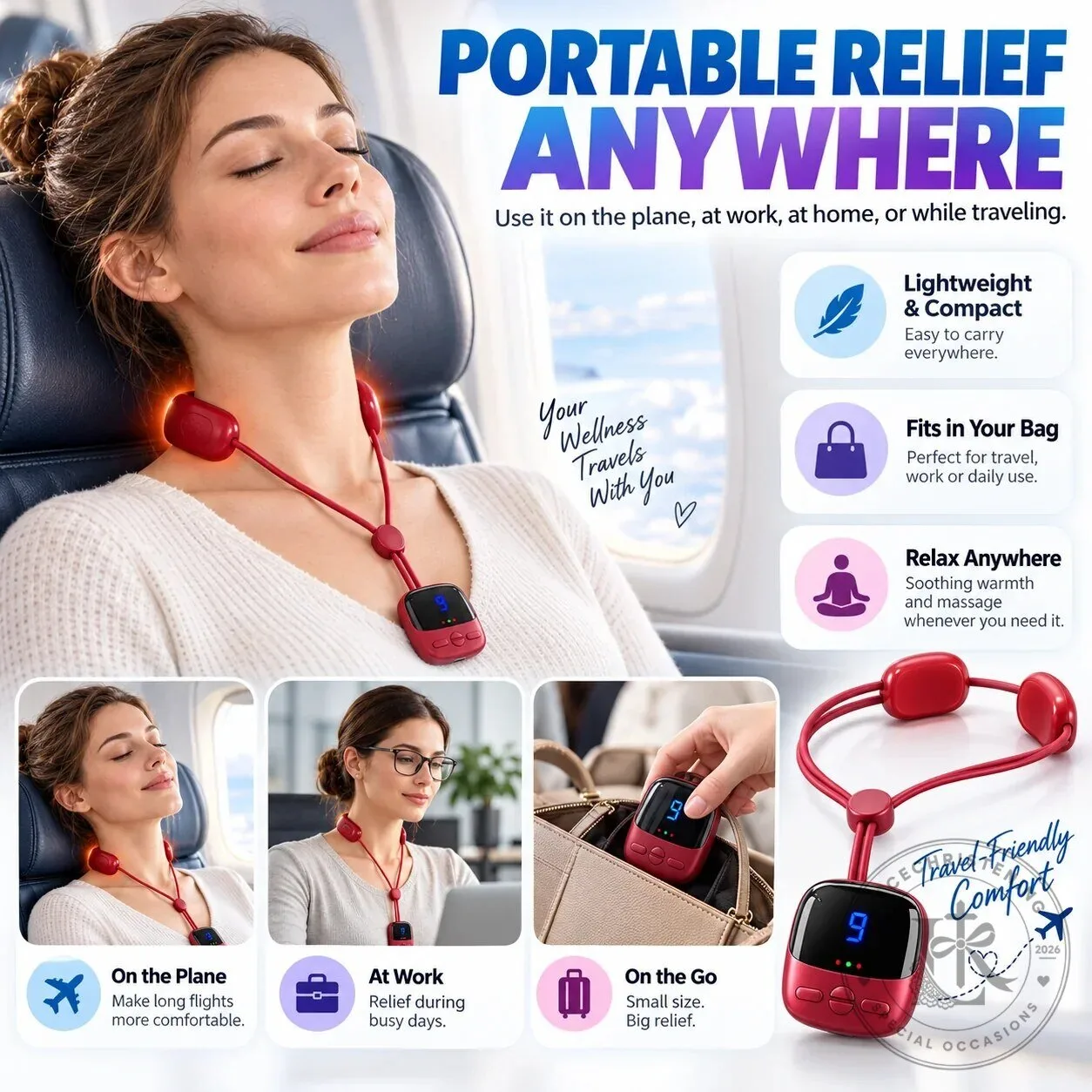 Portable Neck Massager with Heat and Pulse Therapy for Muscle Relaxation 15 Portable Neck Massager with Heat and Pulse Therapy for Muscle Relaxation