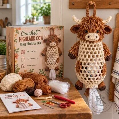 Crochet Chicken Bag Holder Kit DIY Craft Fun Functional Home Decor 13 Crochet Chicken Bag Holder Kit DIY Craft Fun Functional Home Decor
