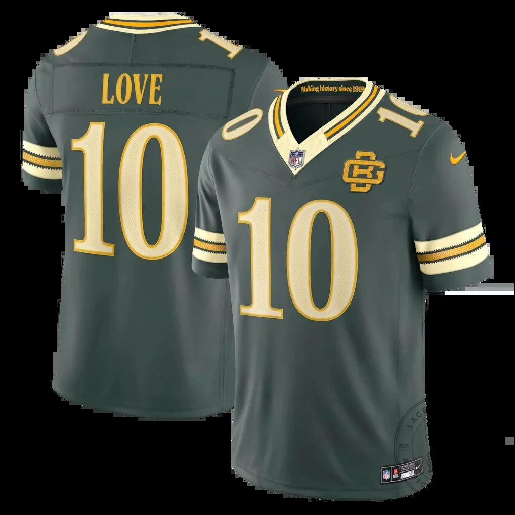 Green Bay Packers Jordan Love Vapor FUSE Limited 2026 Rivalries Football Jersey