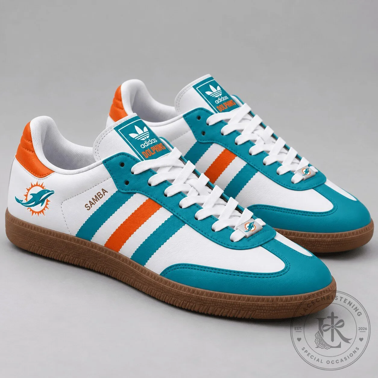 Miami Dolphins NFL Game Day Samba Shoes for Men and Women