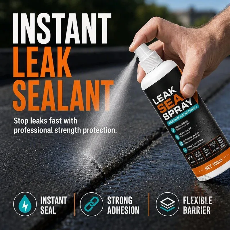 Instant Leak Sealing Spray Waterproof Formula for Roofs and Walls