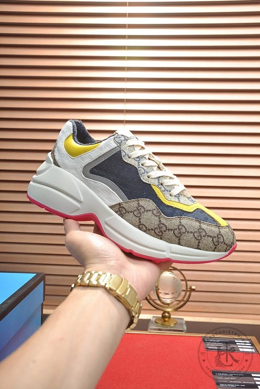 Gucci Rhyton GG Supreme Canvas Designer Sneakers Shoes for Women 8 Gucci Rhyton GG Supreme Canvas Designer Sneakers Shoes for Women