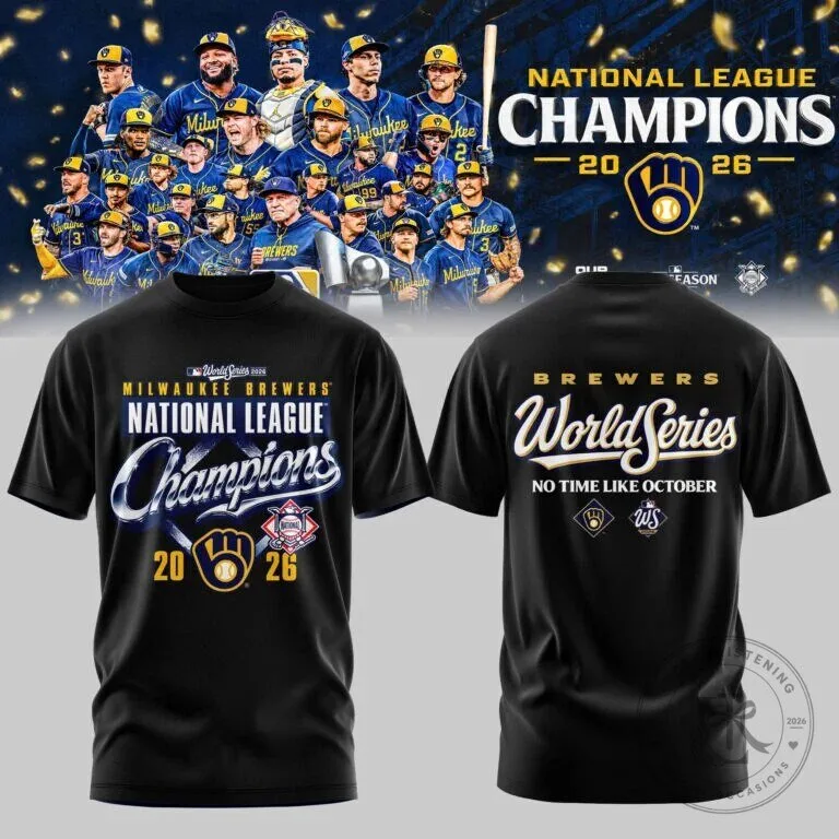 2026 World Series T-Shirt - Milwaukee Brewers National League Champions Edition