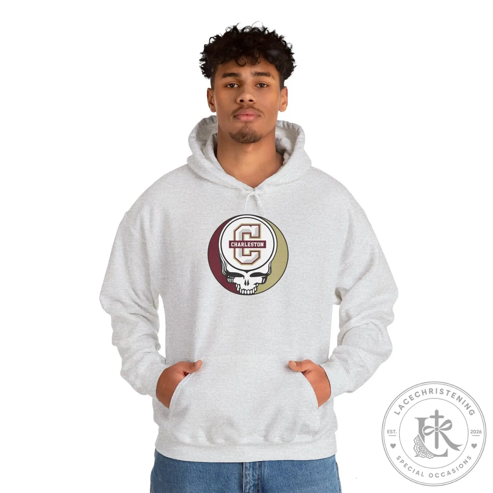 University of Charleston Golden Eagles Steal Your Face Grateful Dead Hoodie 21 University of Charleston Golden Eagles Steal Your Face Grateful Dead Hoodie