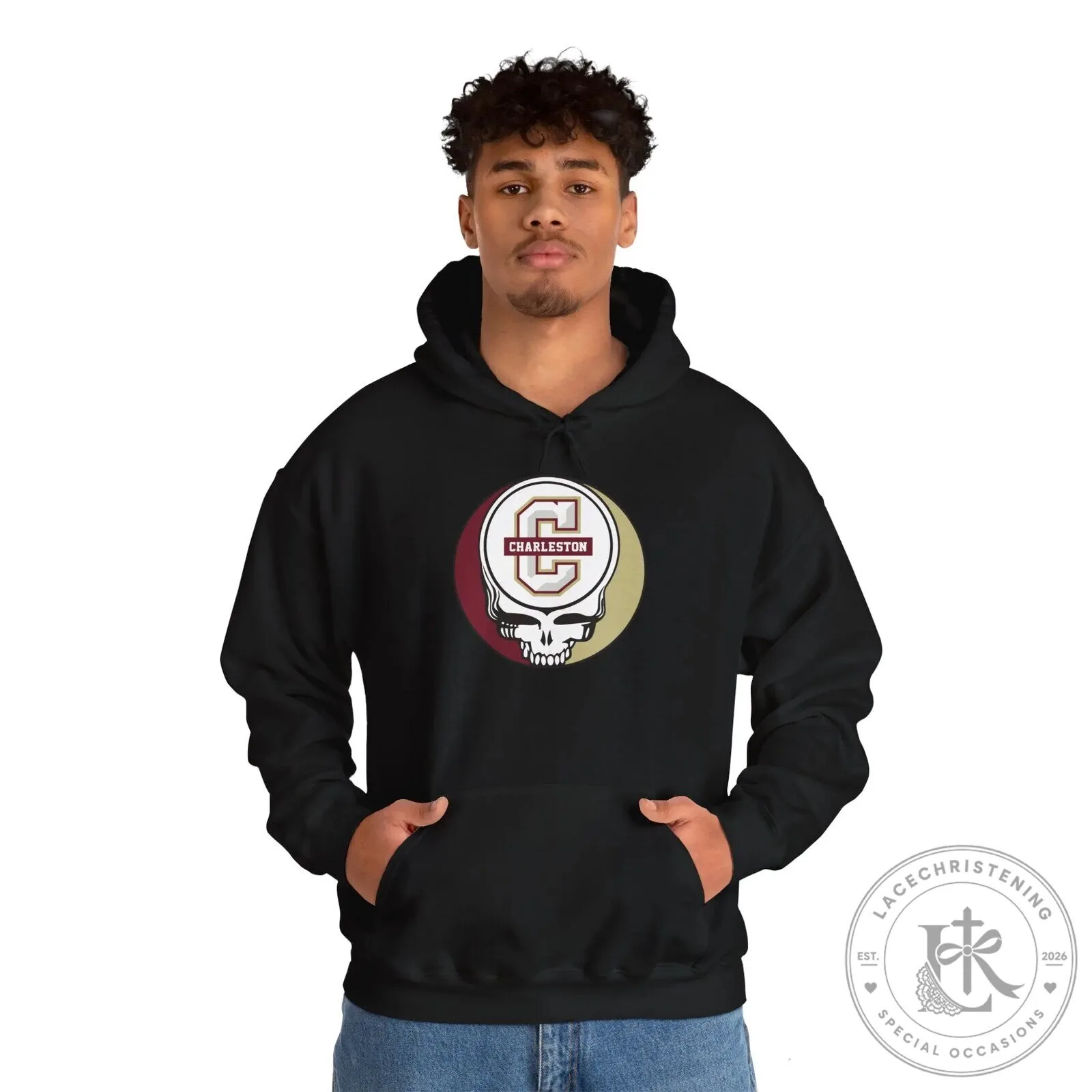 University of Charleston Golden Eagles Steal Your Face Grateful Dead Hoodie 26 University of Charleston Golden Eagles Steal Your Face Grateful Dead Hoodie