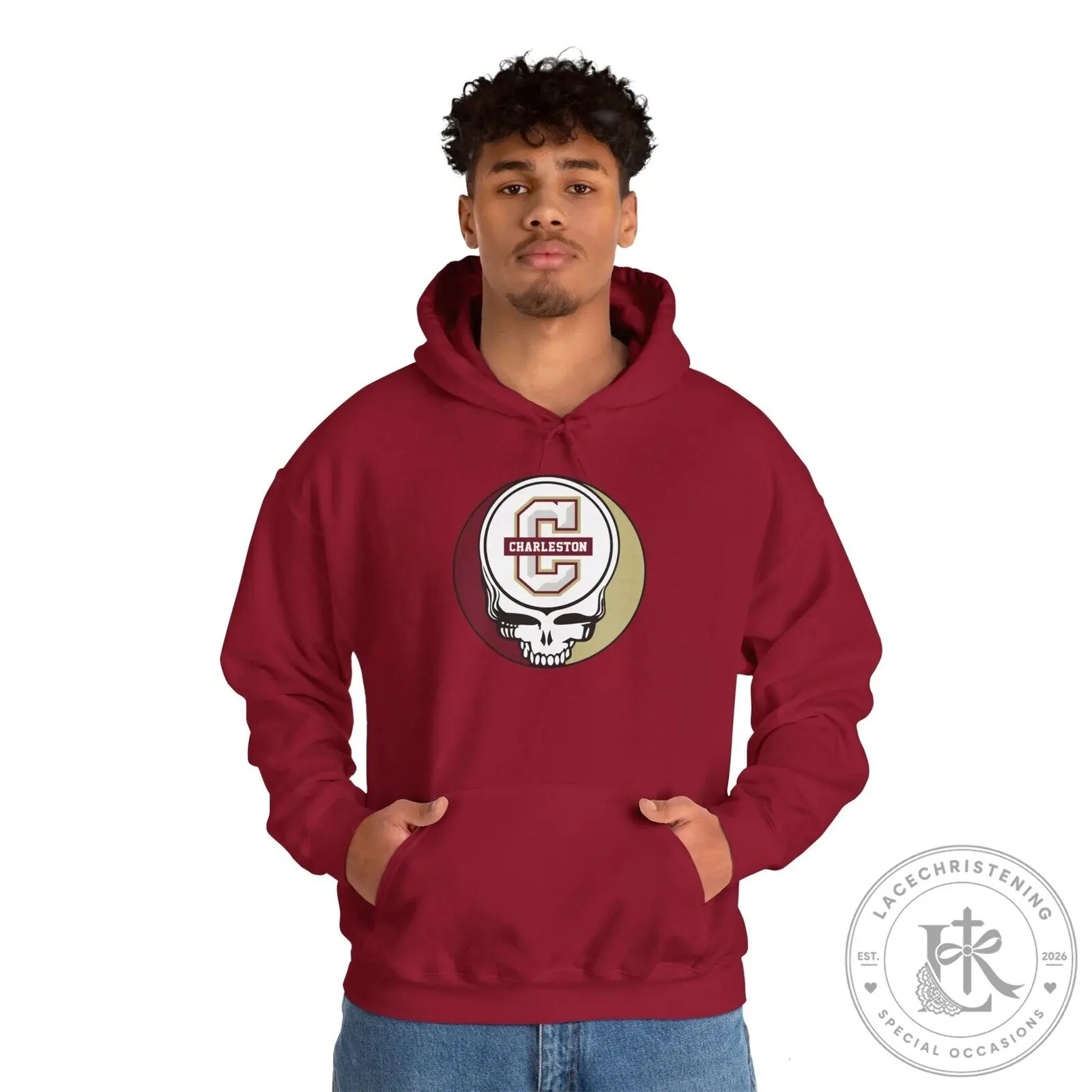 University of Charleston Golden Eagles Steal Your Face Grateful Dead Hoodie 31 University of Charleston Golden Eagles Steal Your Face Grateful Dead Hoodie