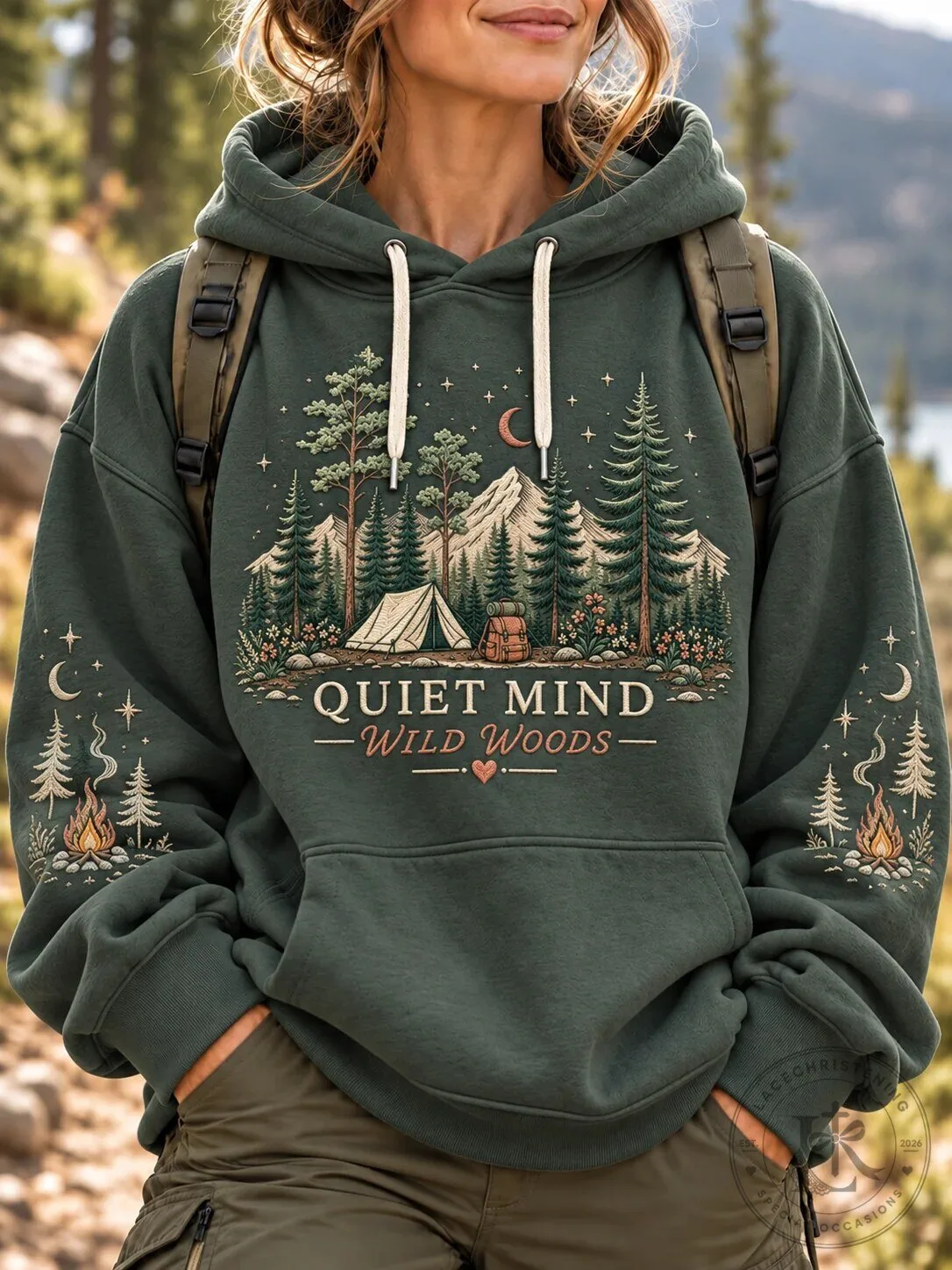Quiet Mind Wild Woods Camping Forest Landscape Hoodie 2 Quiet Mind Wild Woods Camping Forest Landscape Hoodie