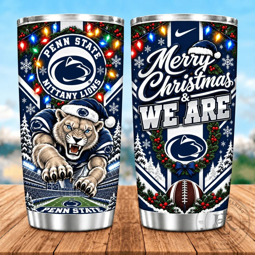 Penn State Nittany Lions Christmas Spirit Stainless Steel Tumbler Penn State Nittany Lions Christmas Spirit Stainless Steel Tumbler