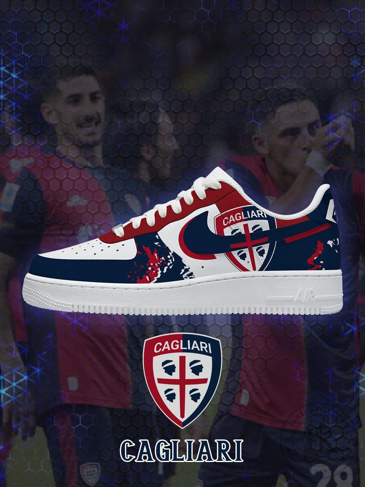 Cagliari Calcio Football Club Custom Design Athletic Shoes