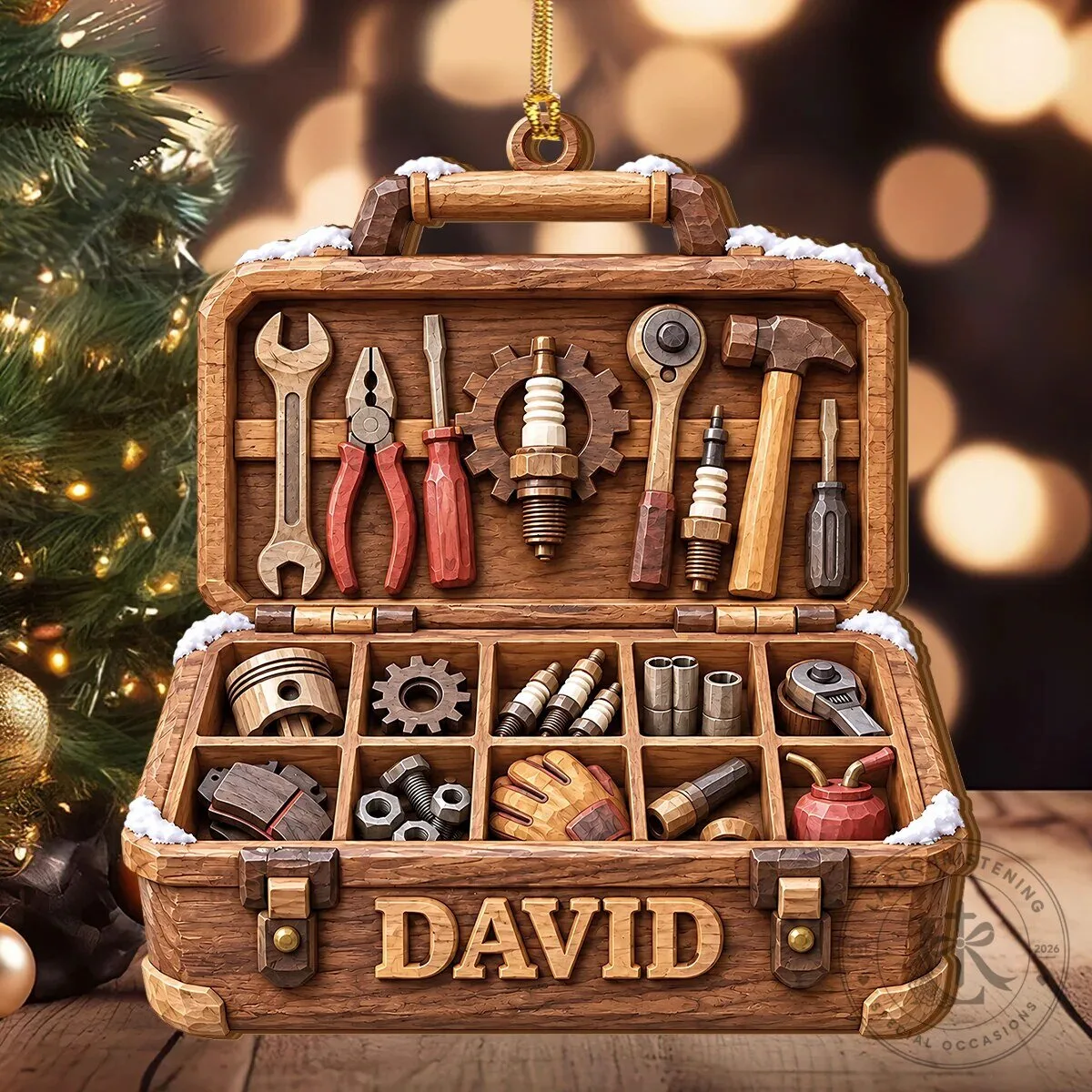 Mechanic Gifts Personalized Tool Box Christmas Ornament for Handyman 12 Mechanic Gifts Personalized Tool Box Christmas Ornament for Handyman