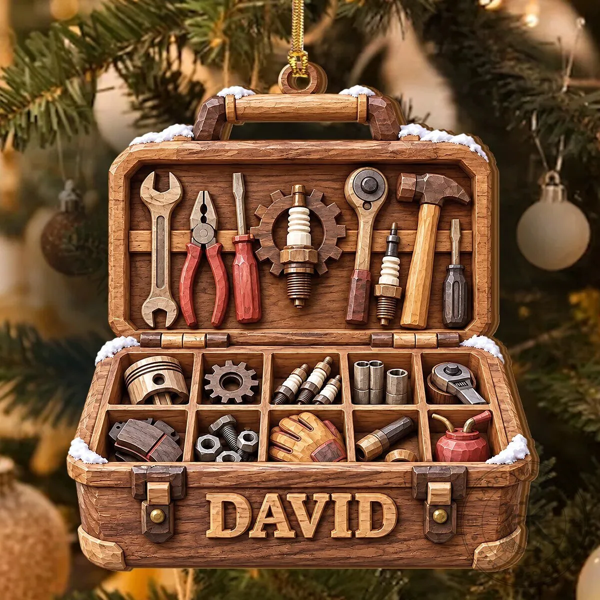 Mechanic Gifts Personalized Tool Box Christmas Ornament for Handyman 13 Mechanic Gifts Personalized Tool Box Christmas Ornament for Handyman