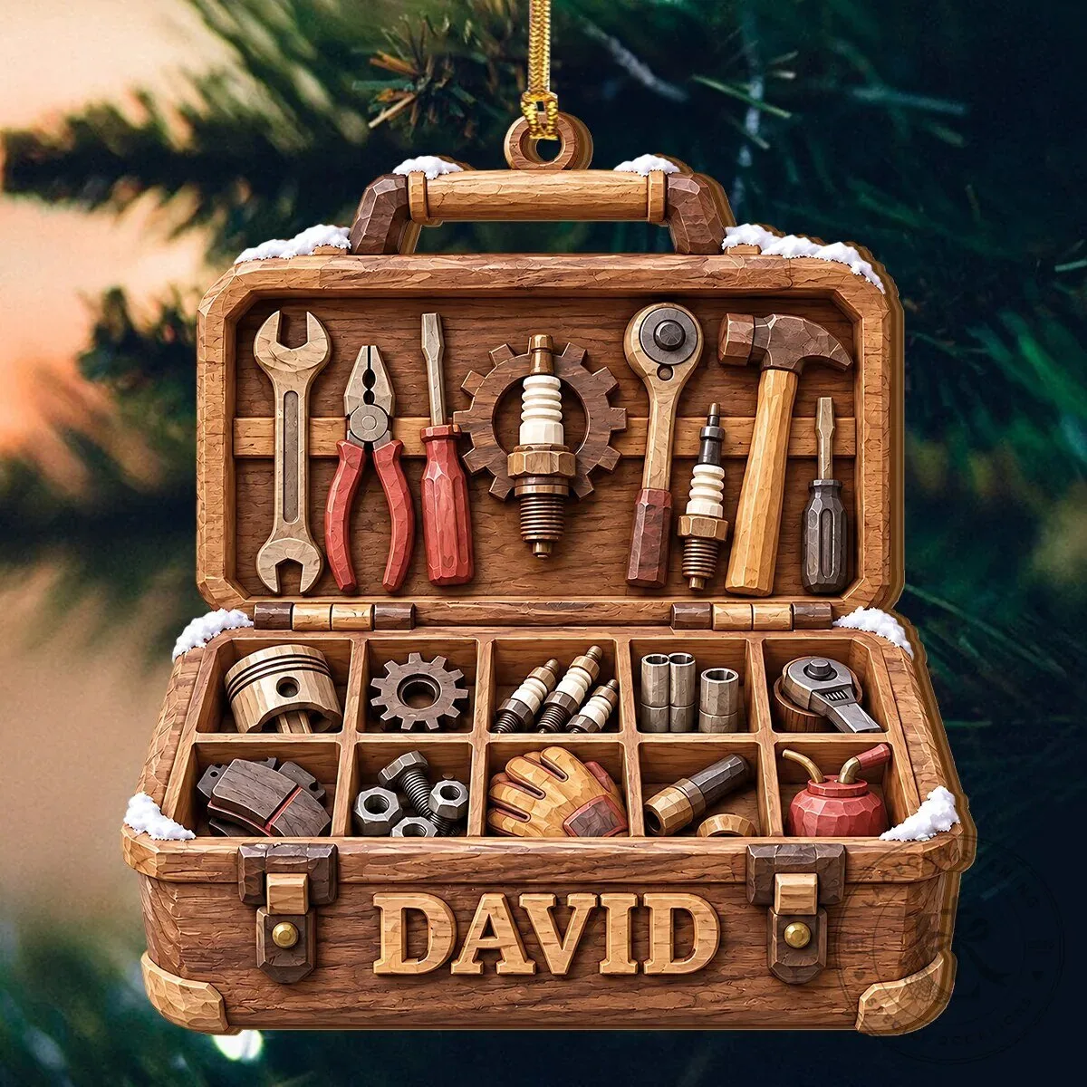 Mechanic Gifts Personalized Tool Box Christmas Ornament for Handyman 14 Mechanic Gifts Personalized Tool Box Christmas Ornament for Handyman
