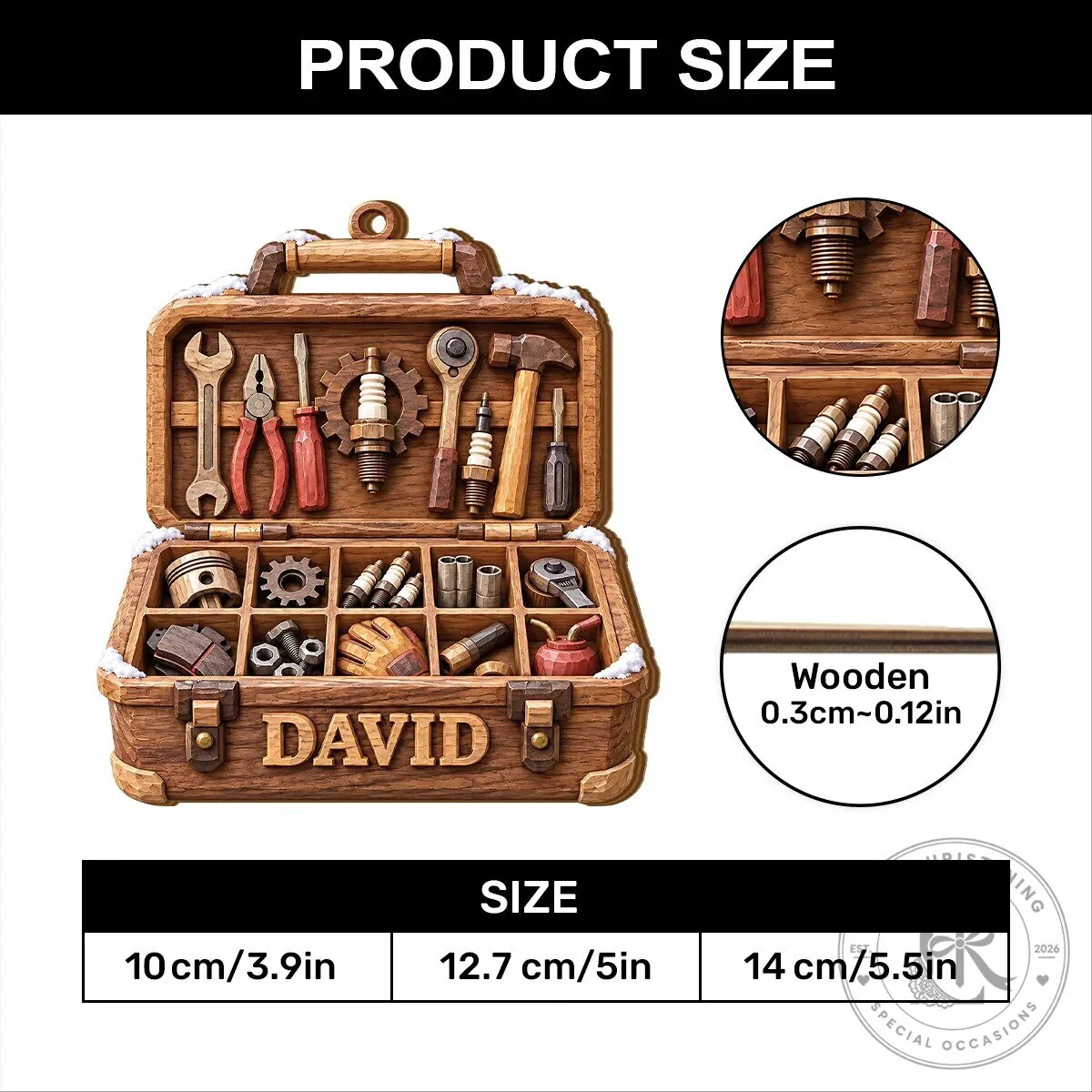 Mechanic Gifts Personalized Tool Box Christmas Ornament for Handyman 15 Mechanic Gifts Personalized Tool Box Christmas Ornament for Handyman