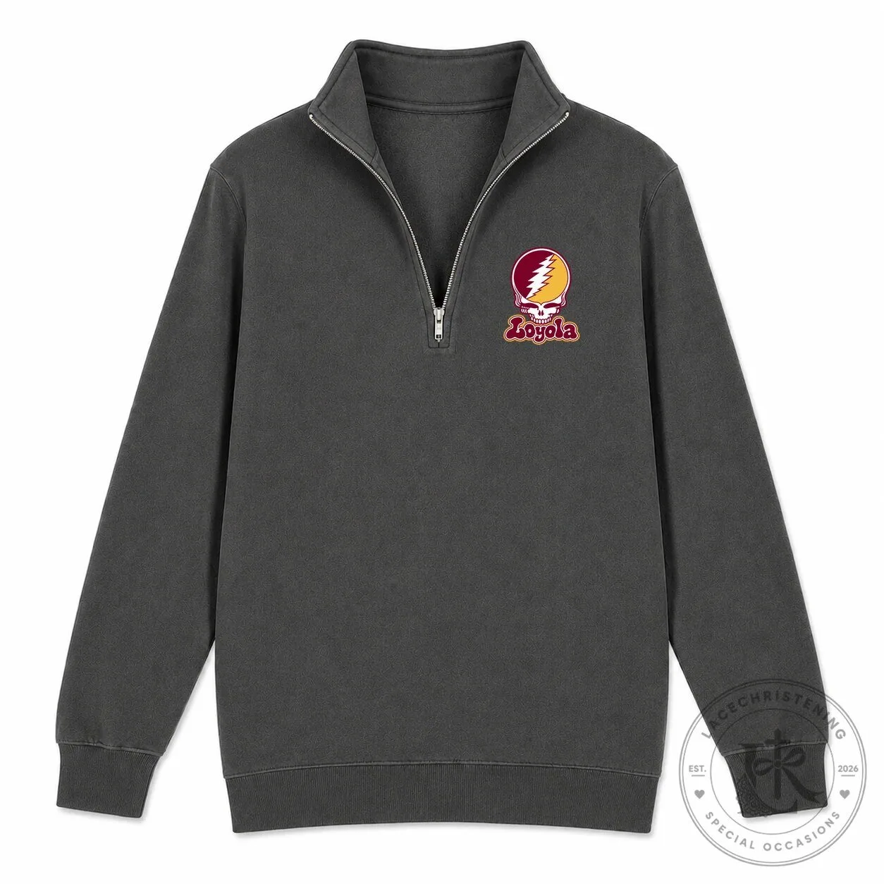 Loyola University Steal Your Face Quarter-Zip Sweatshirt
