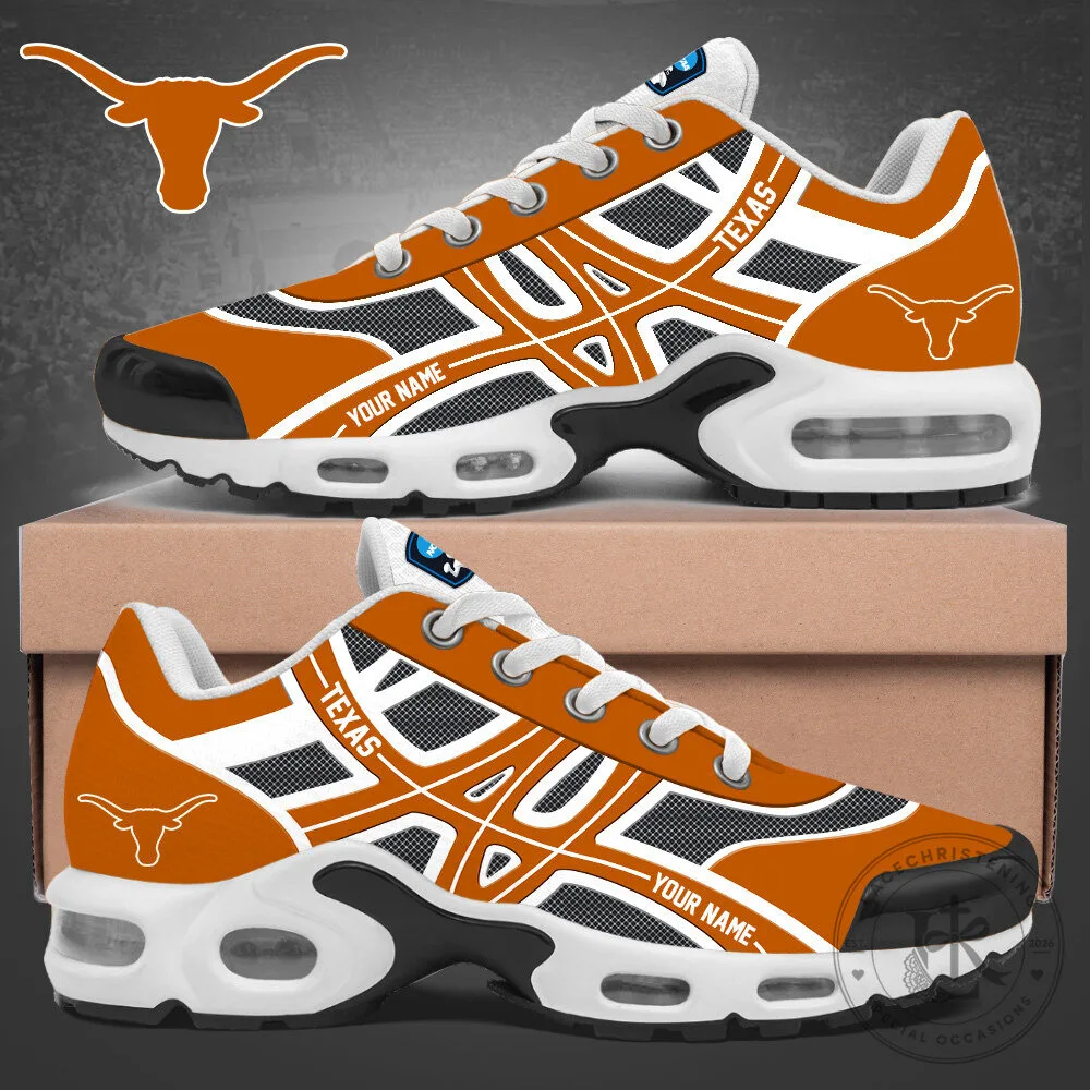 Texas Longhorns Personalized Air Max Plus Sneakers