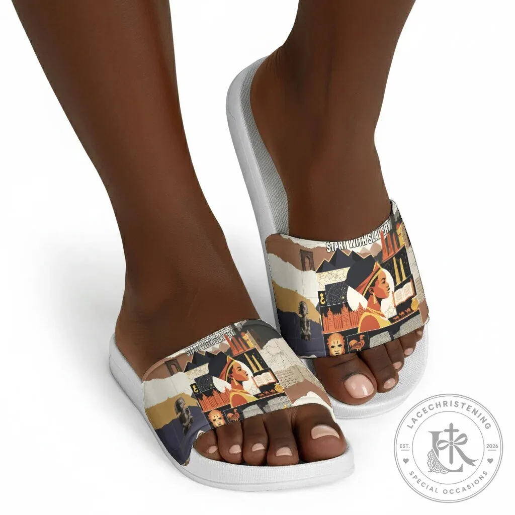 Black History Didn't Start With Slavery Ancient Egypt Slide Sandals 14 Black History Didn