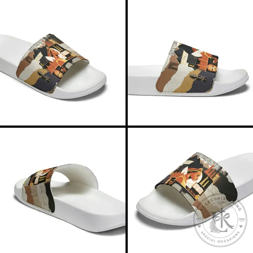 Black History Didn't Start With Slavery Ancient Egypt Slide Sandals 15 Black History Didn