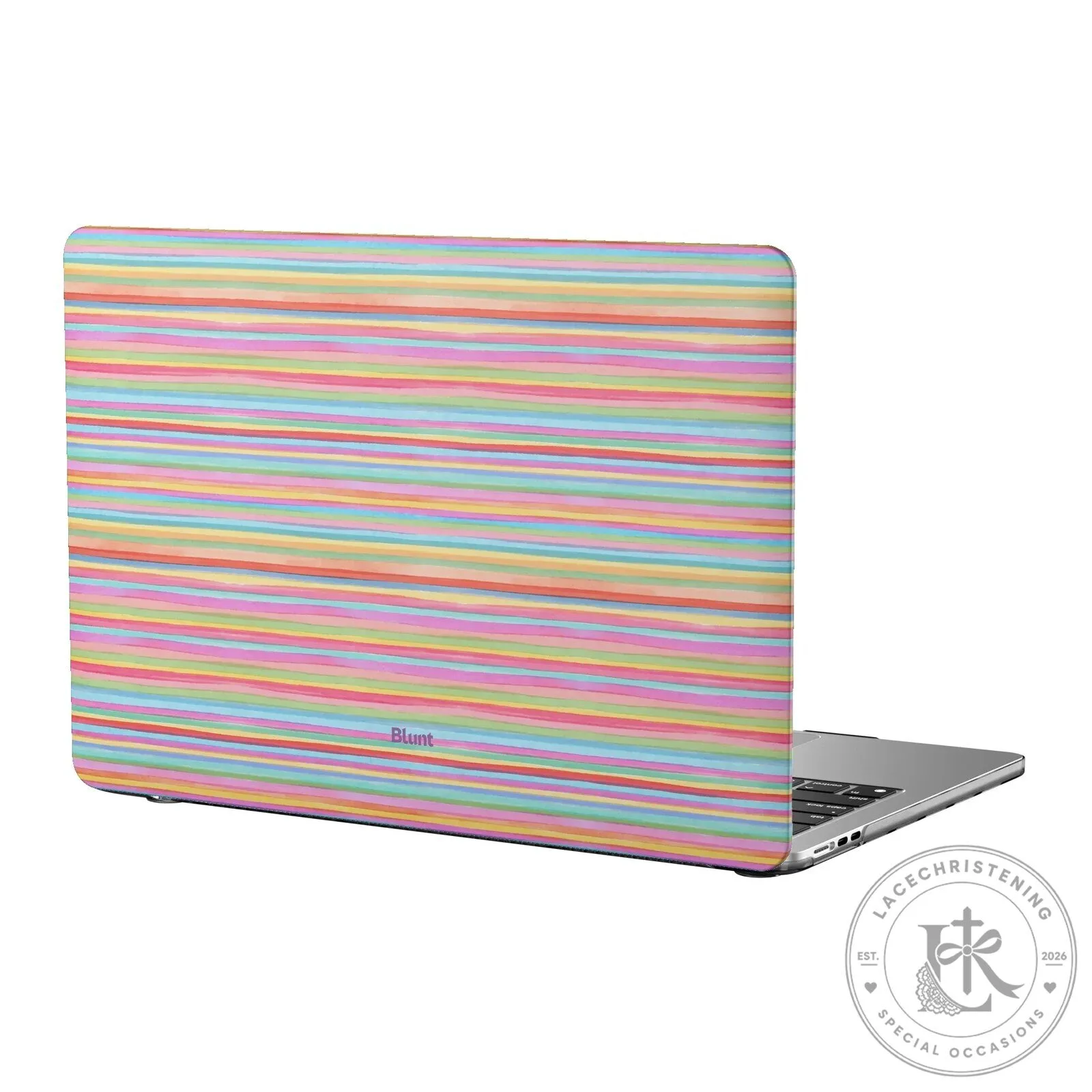 Colorful Horizontal Stripes Laptop Hard Shell Case for MacBook Air