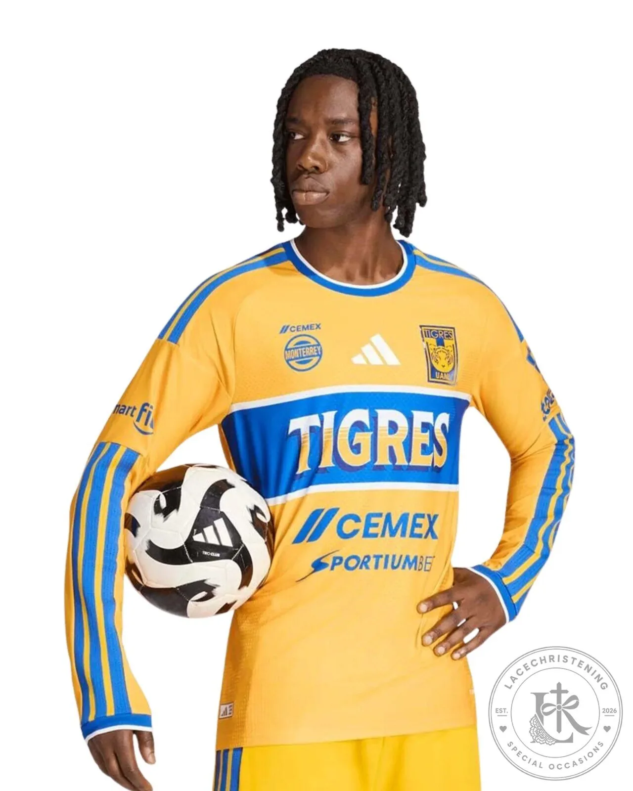 Tigres UANL Home Football Club Long Sleeve Soccer Jersey 10 Tigres UANL Home Football Club Long Sleeve Soccer Jersey