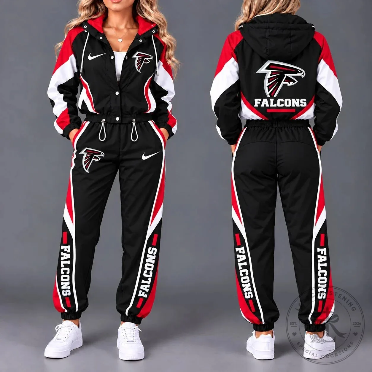 Atlanta Falcons NFL Team Pride Waterproof Windbreaker Tracksuit Jacket 1 Atlanta Falcons NFL Team Pride Waterproof Windbreaker Tracksuit Jacket