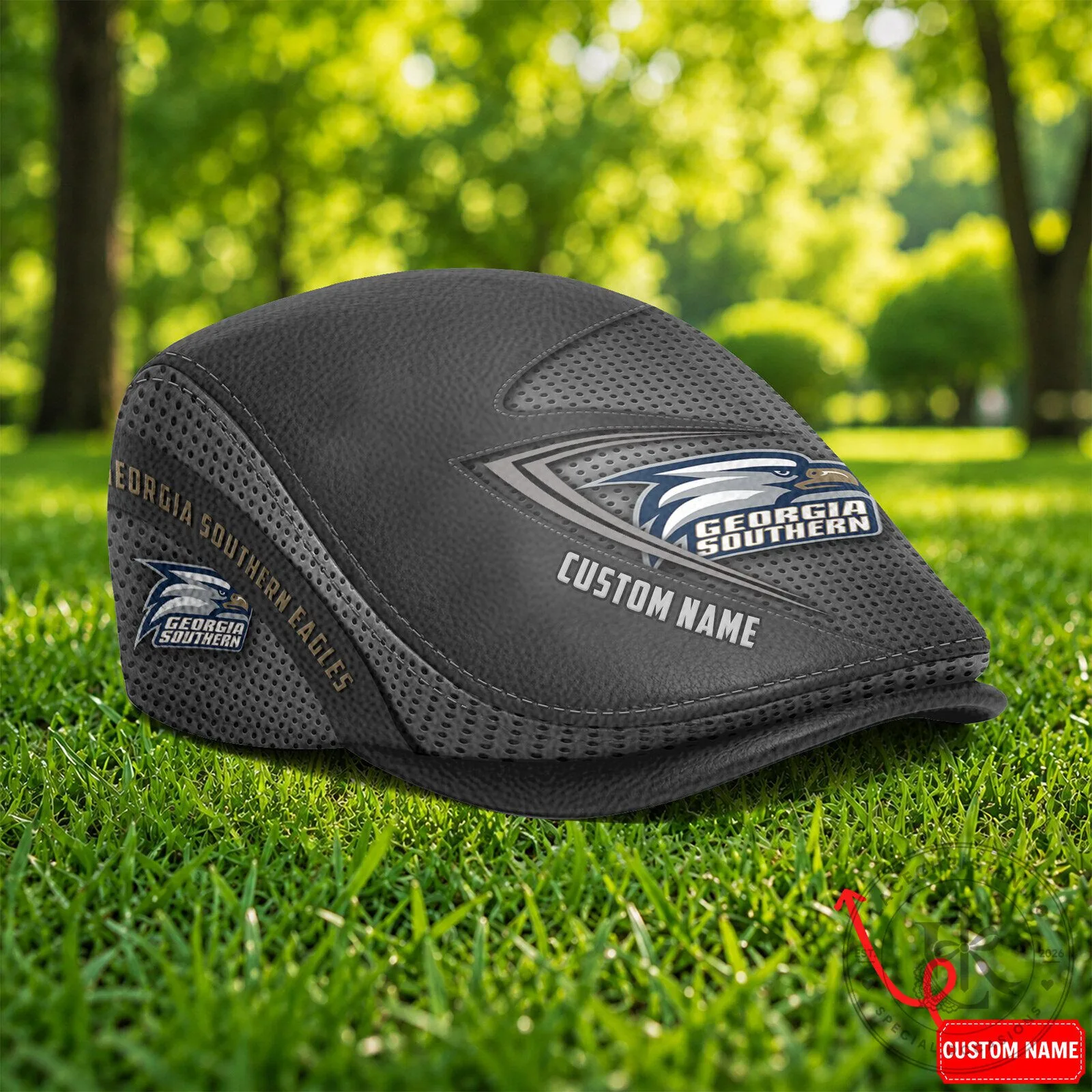 Georgia Southern Eagles Golf Flat Cap Hat 9 Georgia Southern Eagles Golf Flat Cap Hat