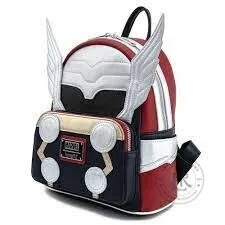 Marvel Thor Classic Cosplay Mini Backpack with Mjolnir and Loki Zipper Pulls 16 Marvel Thor Classic Cosplay Mini Backpack with Mjolnir and Loki Zipper Pulls