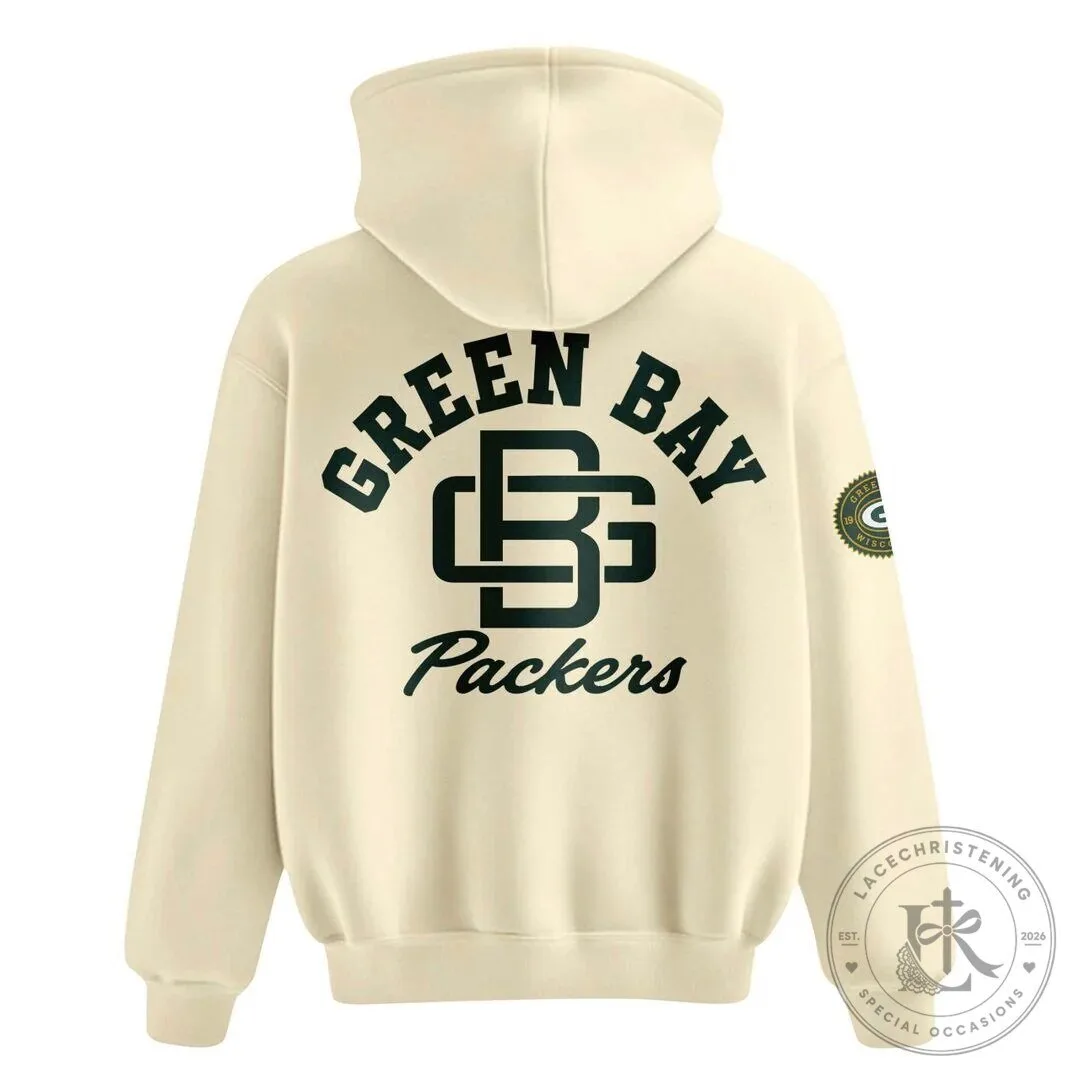 Matt LaFleur Green Bay Packers Cream Fan Hoodie 10 Matt LaFleur Green Bay Packers Cream Fan Hoodie